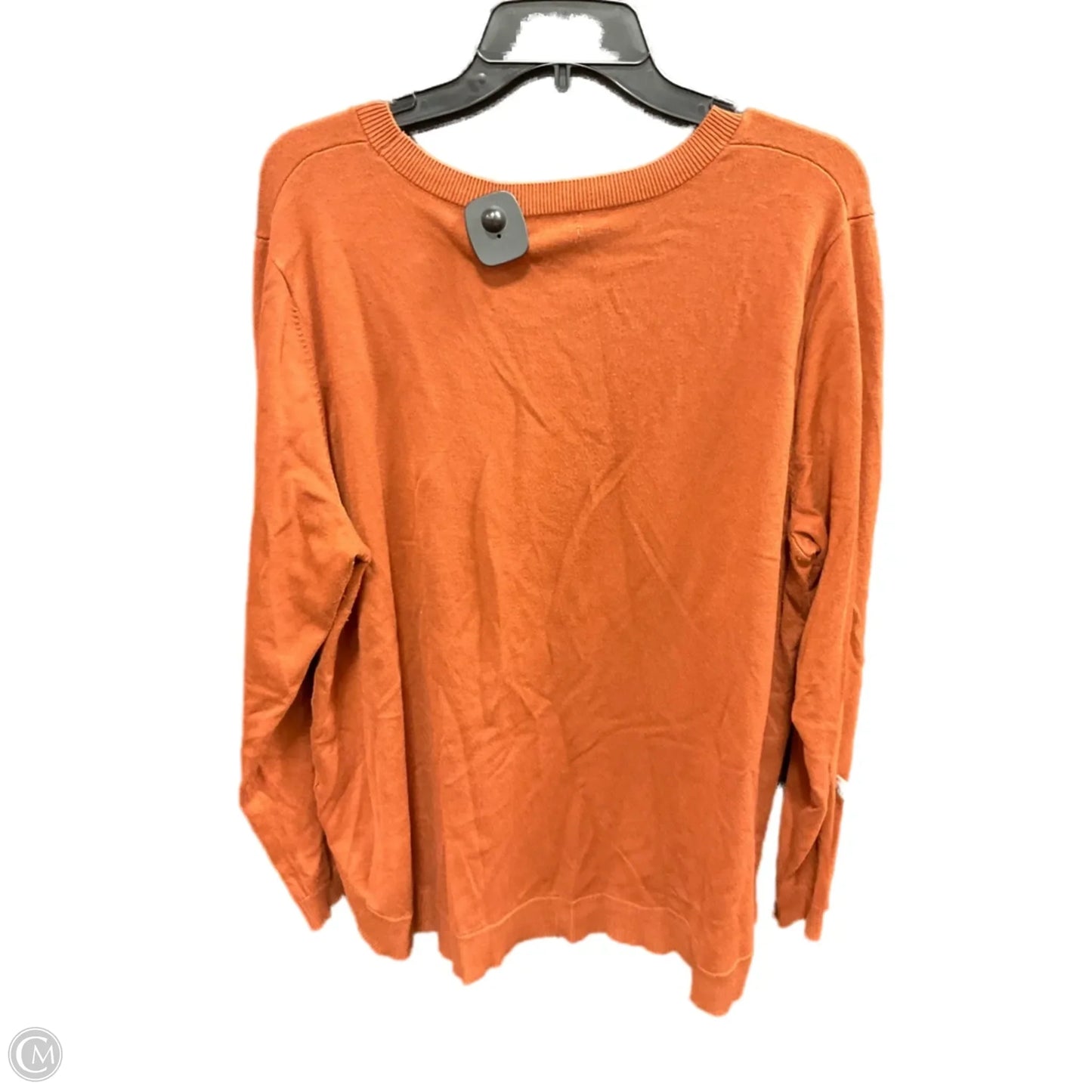 Top Long Sleeve By Clothes Mentor In Orange, Size: 2x