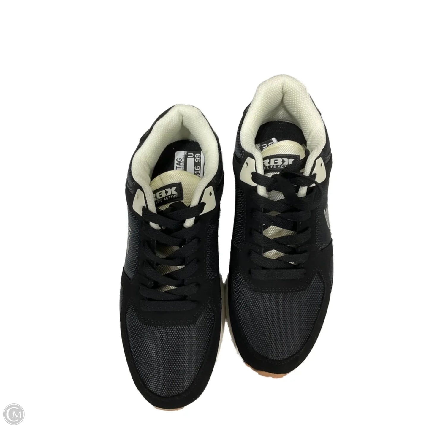 Shoes Athletic By Rbx In Black & Cream, Size: 8