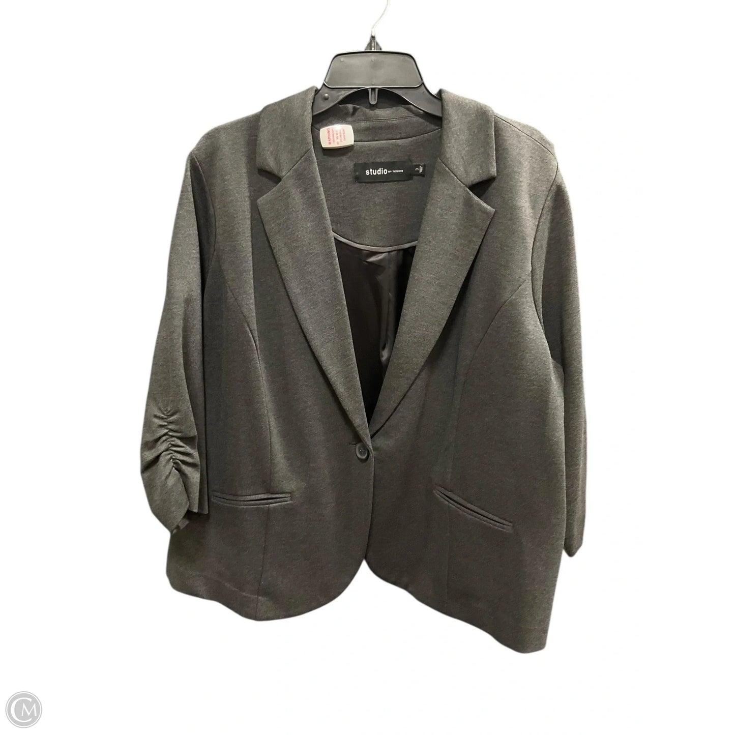 Blazer By Torrid In Grey, Size: 2x