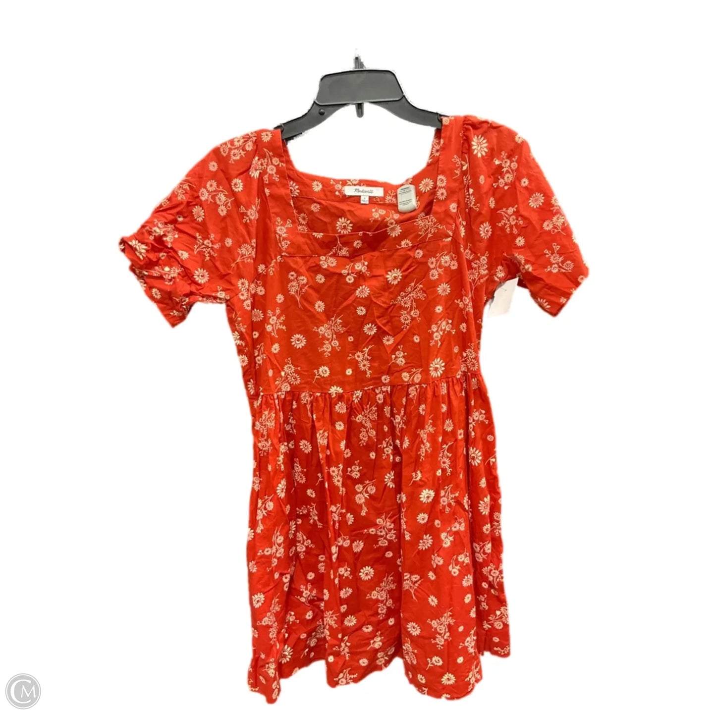 Dress Casual Midi By Madewell In Orange, Size: S