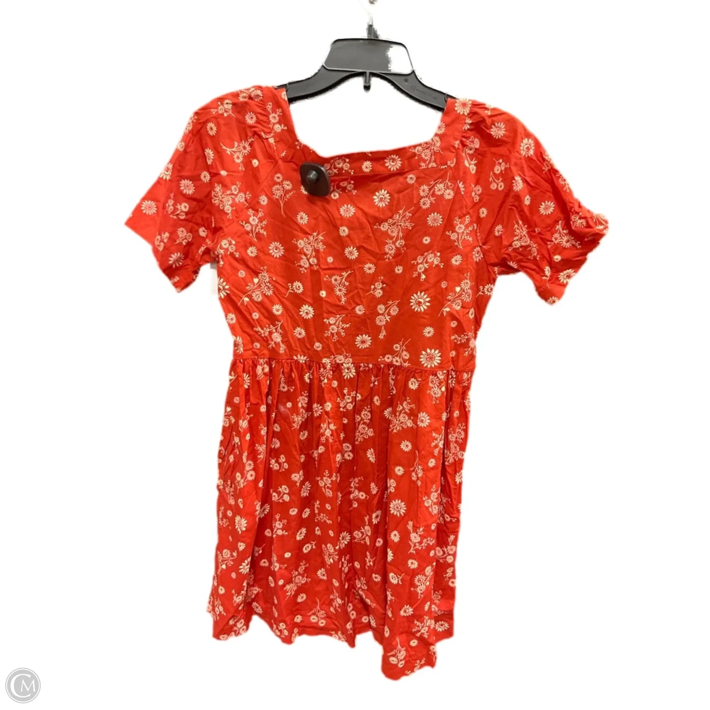 Dress Casual Midi By Madewell In Orange, Size: S