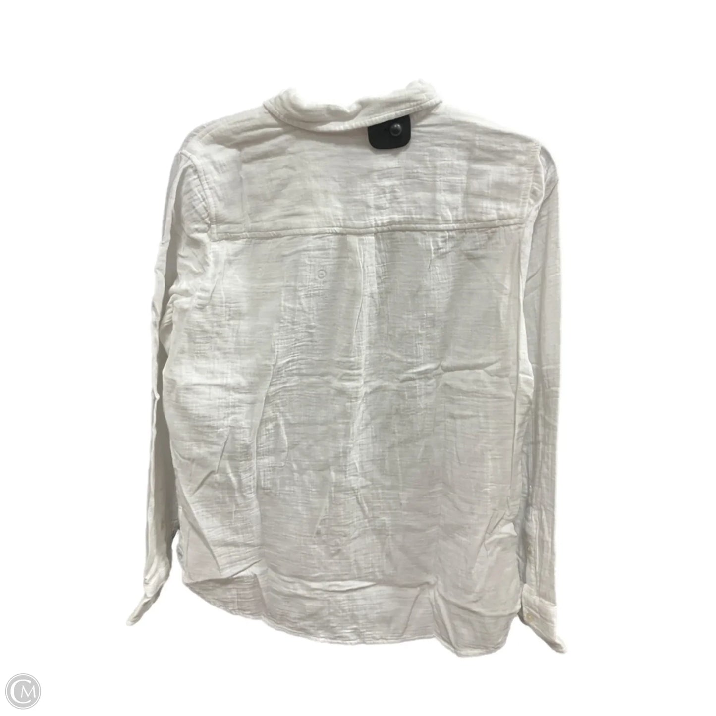 Blouse Long Sleeve By J. Crew In White, Size: S
