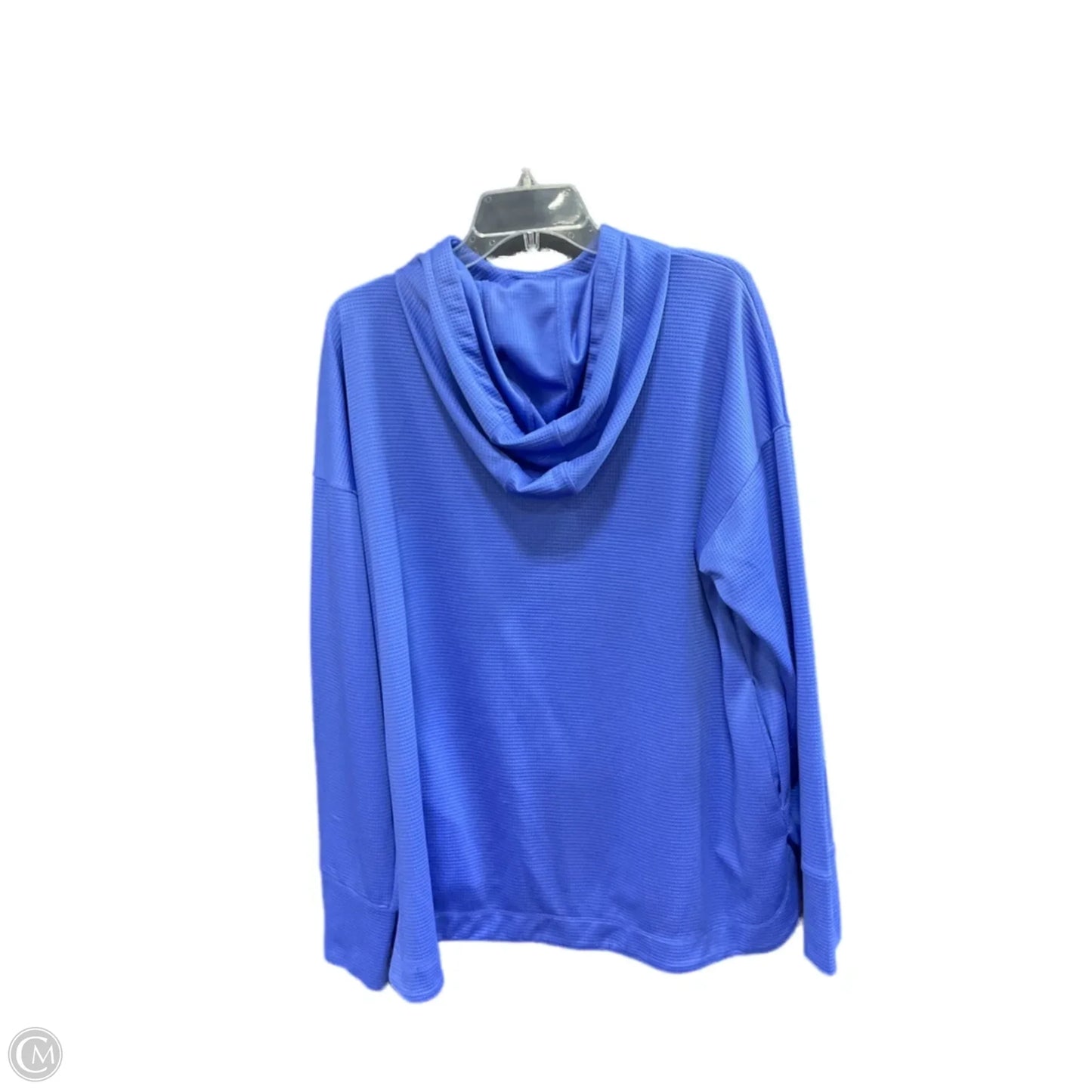 Athletic Top Long Sleeve Hoodie By Xersion In Blue, Size: Xxl