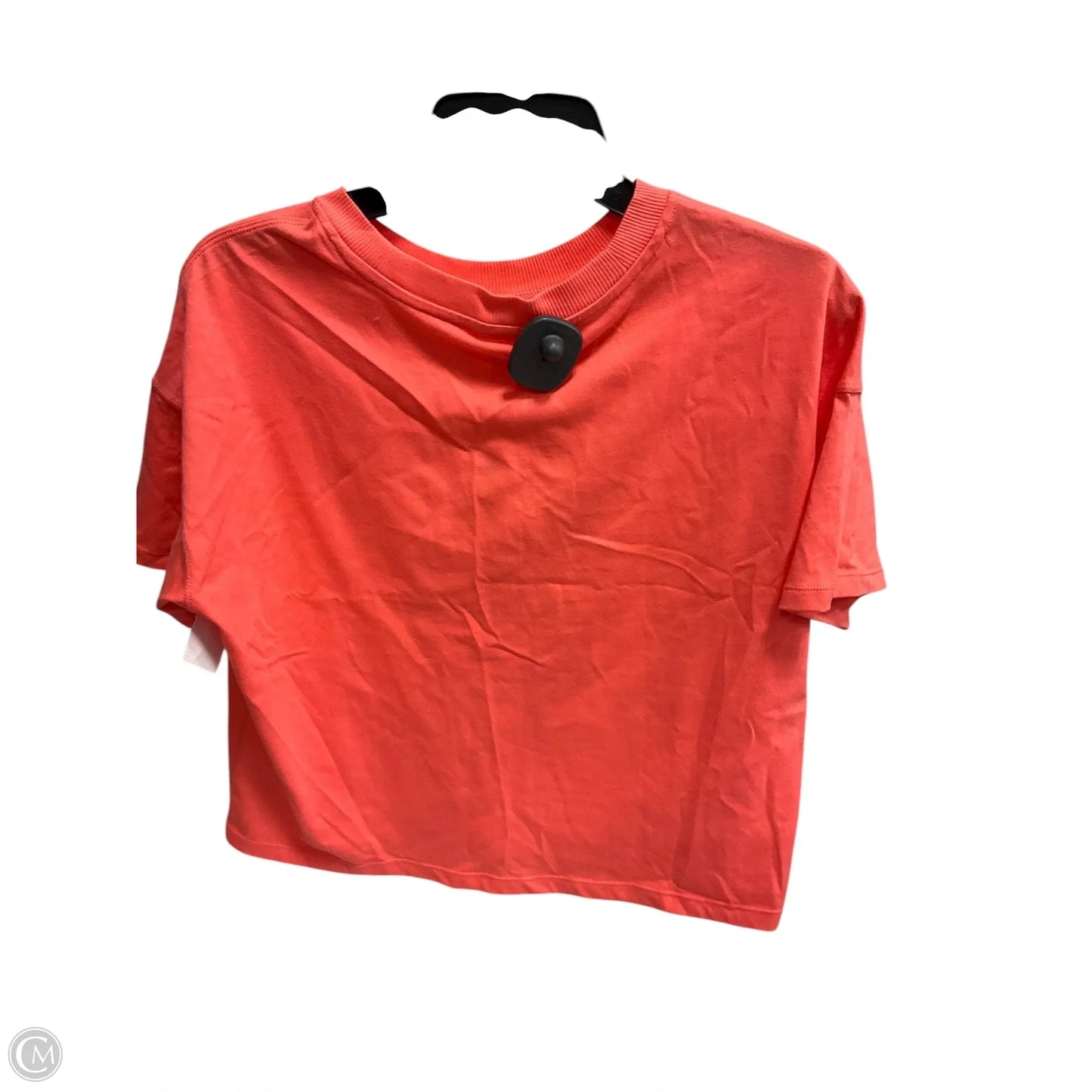 Athletic Top Short Sleeve By Calvin Klein Performance In Orange, Size: Xs