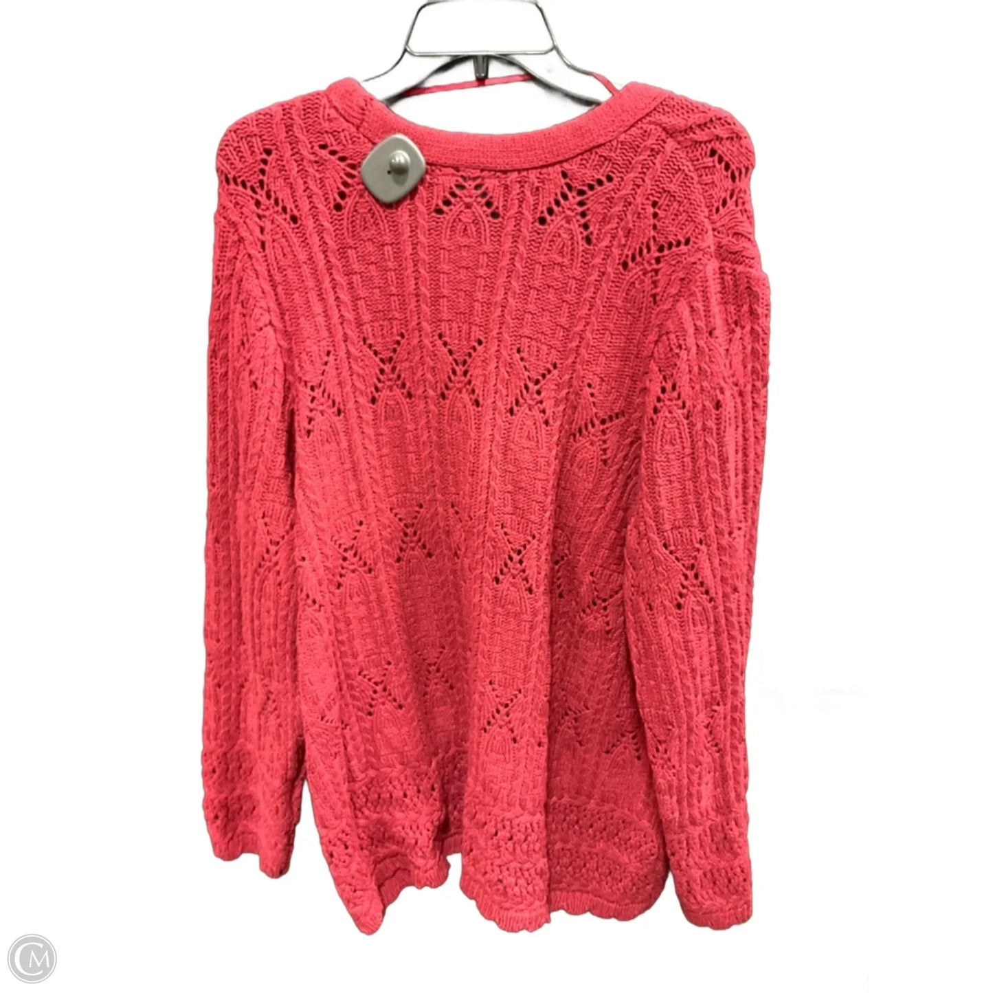Sweater Cardigan By Lane Bryant In Red, Size: 2x