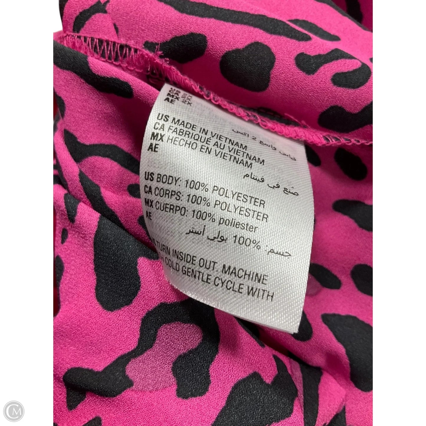 Top Short Sleeve By Bar Iii In Pink, Size: 2x