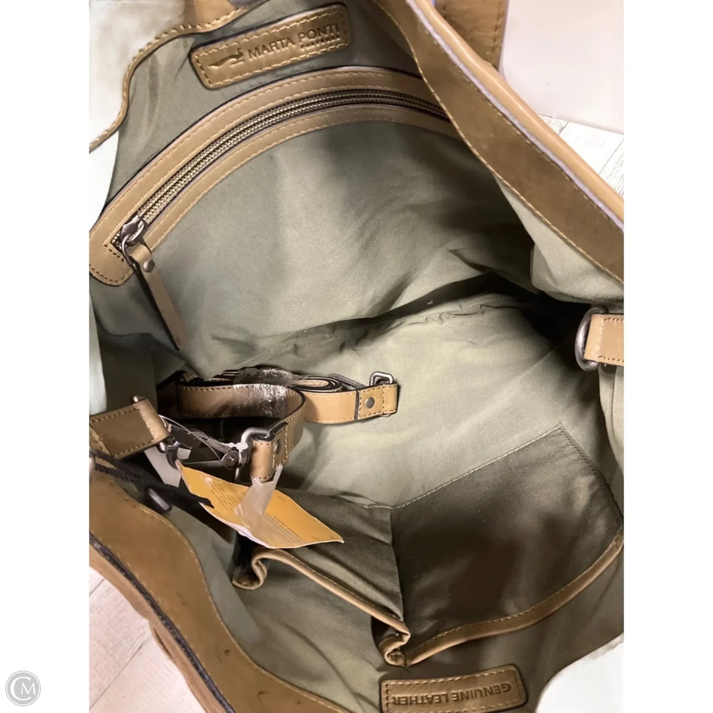 Handbag Leather By Clothes Mentor, Size: Large