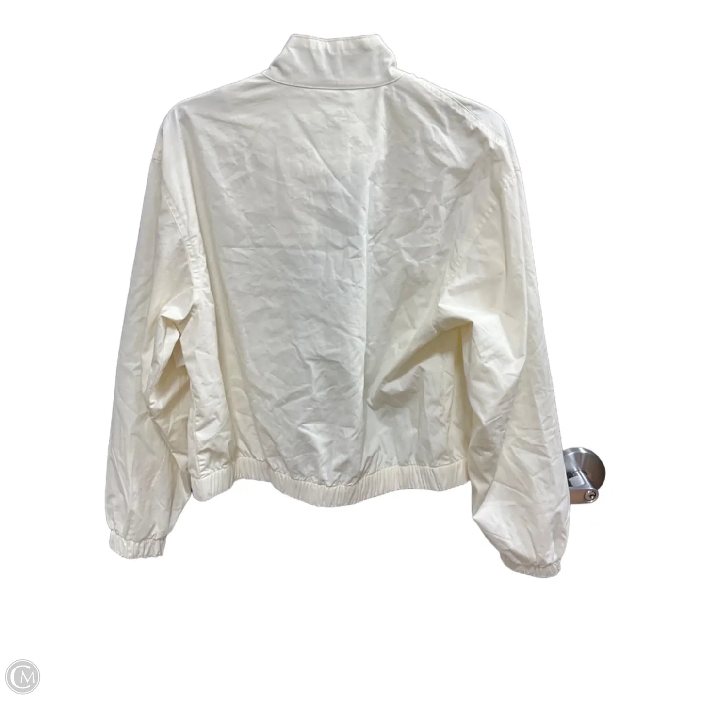 Athletic Jacket By Champion In Cream, Size: Xs