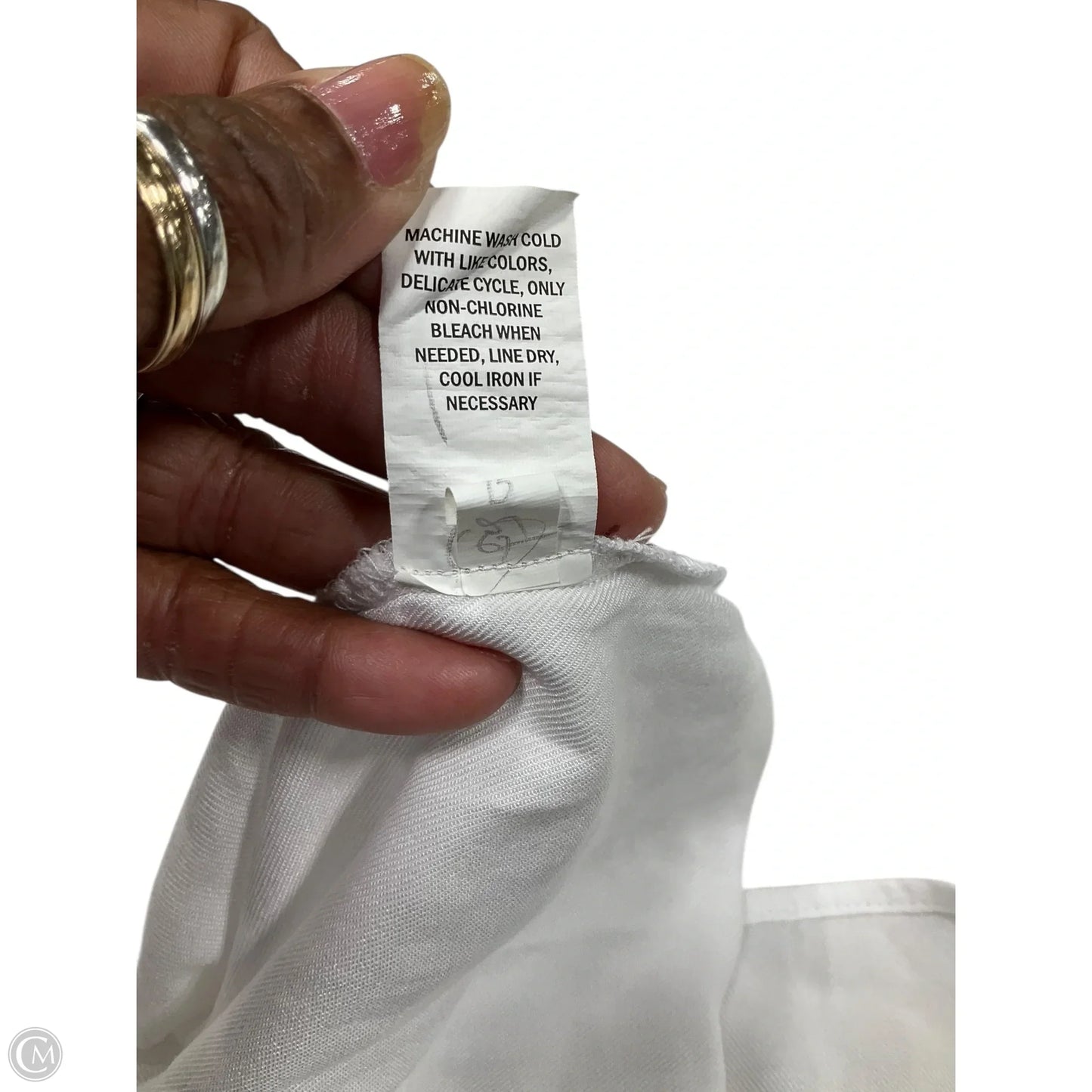 Blouse Long Sleeve By Falls Creek In White, Size: L