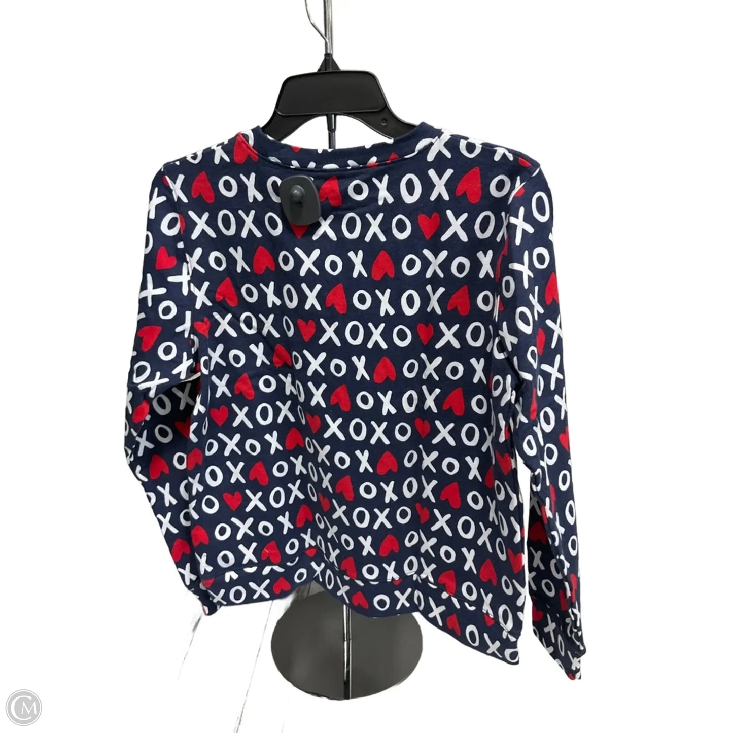 Top Long Sleeve By J. Crew In Blue & Red, Size: S