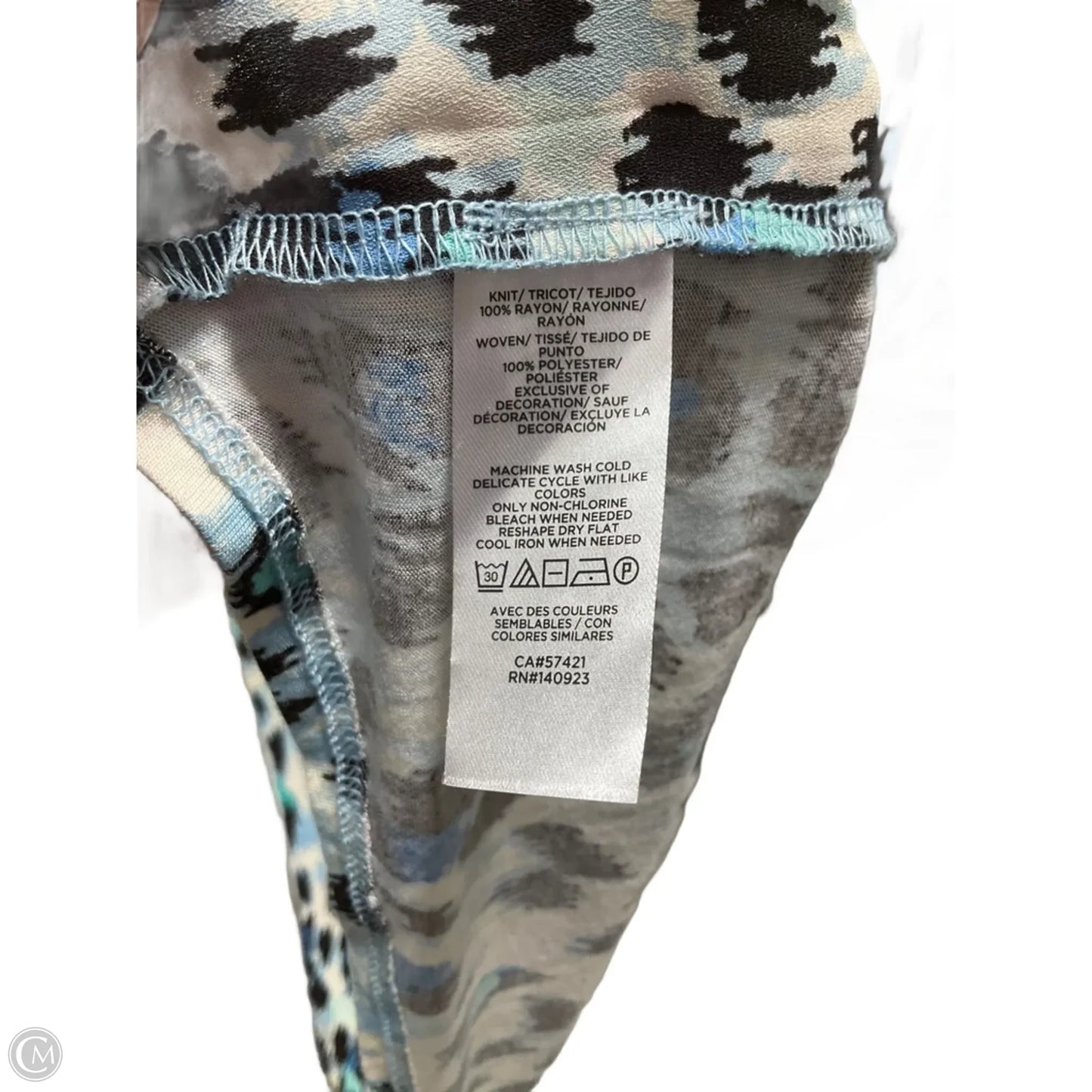 Top Sleeveless By Loft In Leopard Print, Size: M
