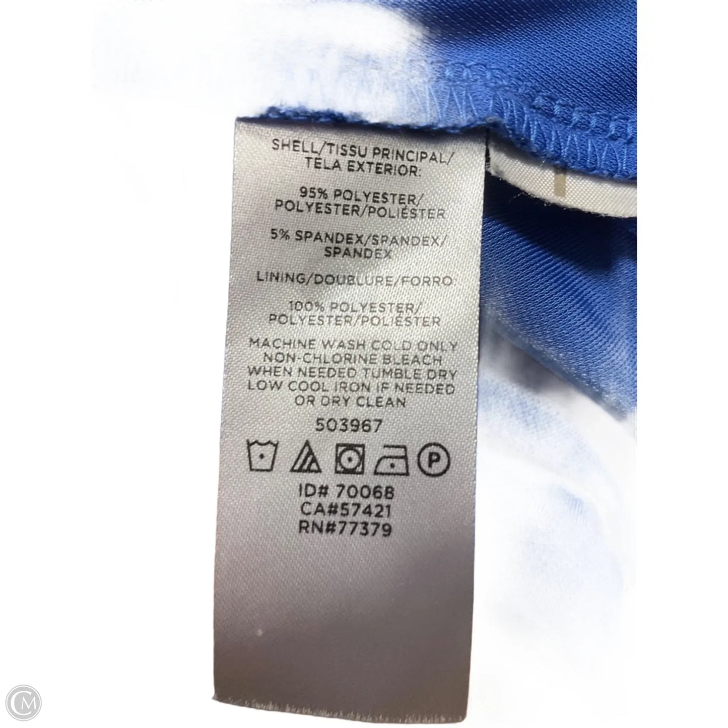 Dress Casual Midi By Ann Taylor In Blue, Size: S