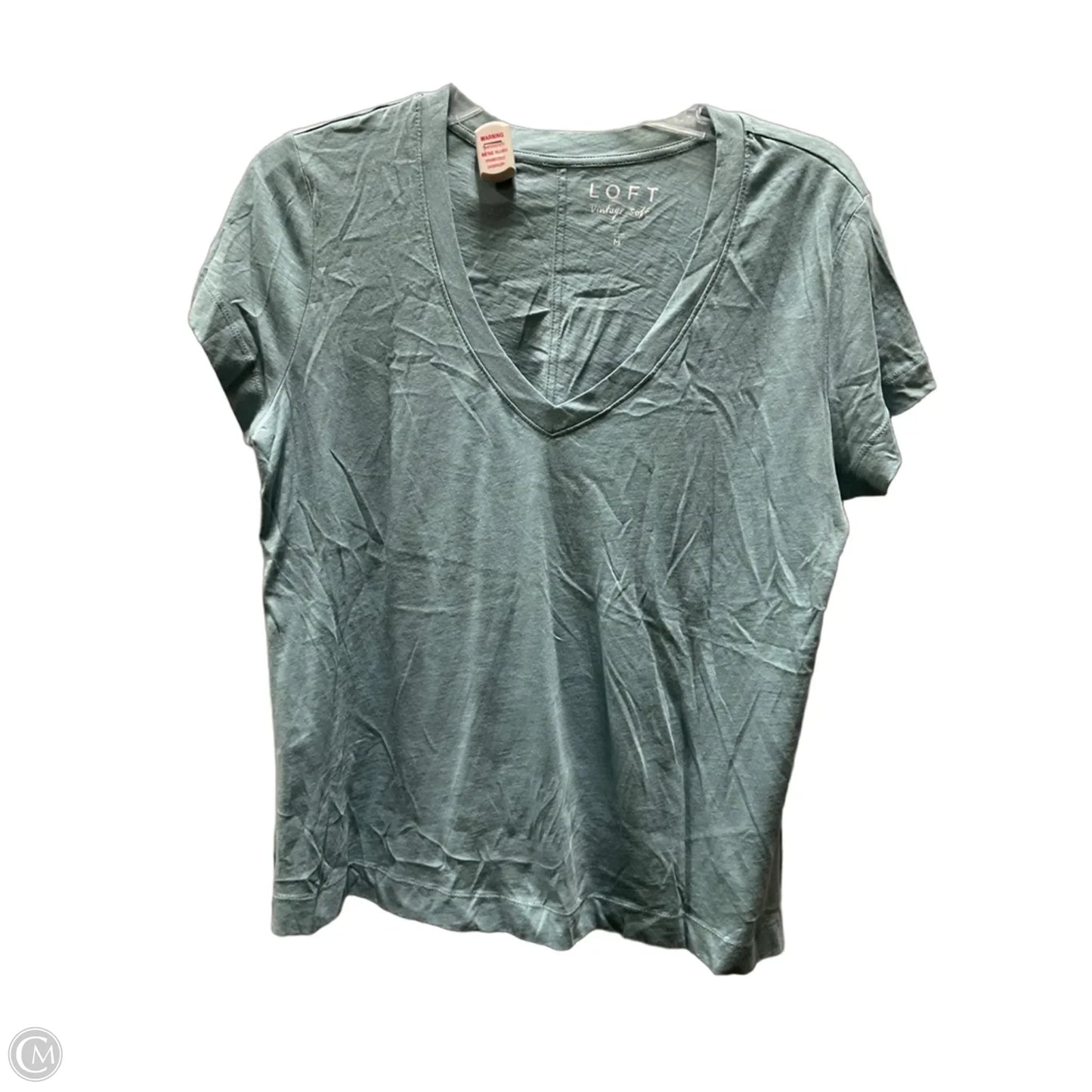Top Short Sleeve By Loft In Orange, Size: M