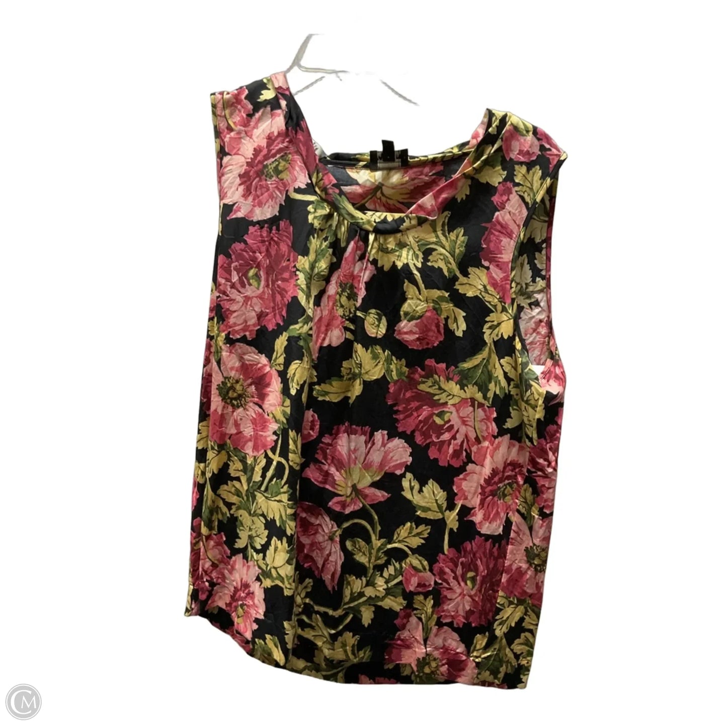 Top Short Sleeve By Talbots In Floral Print, Size: L