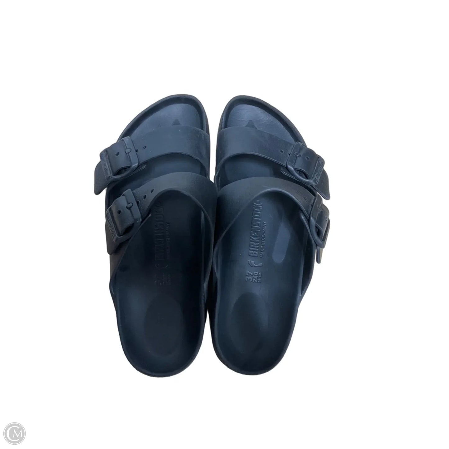 Sandals Flats By Birkenstock In Black, Size: 6