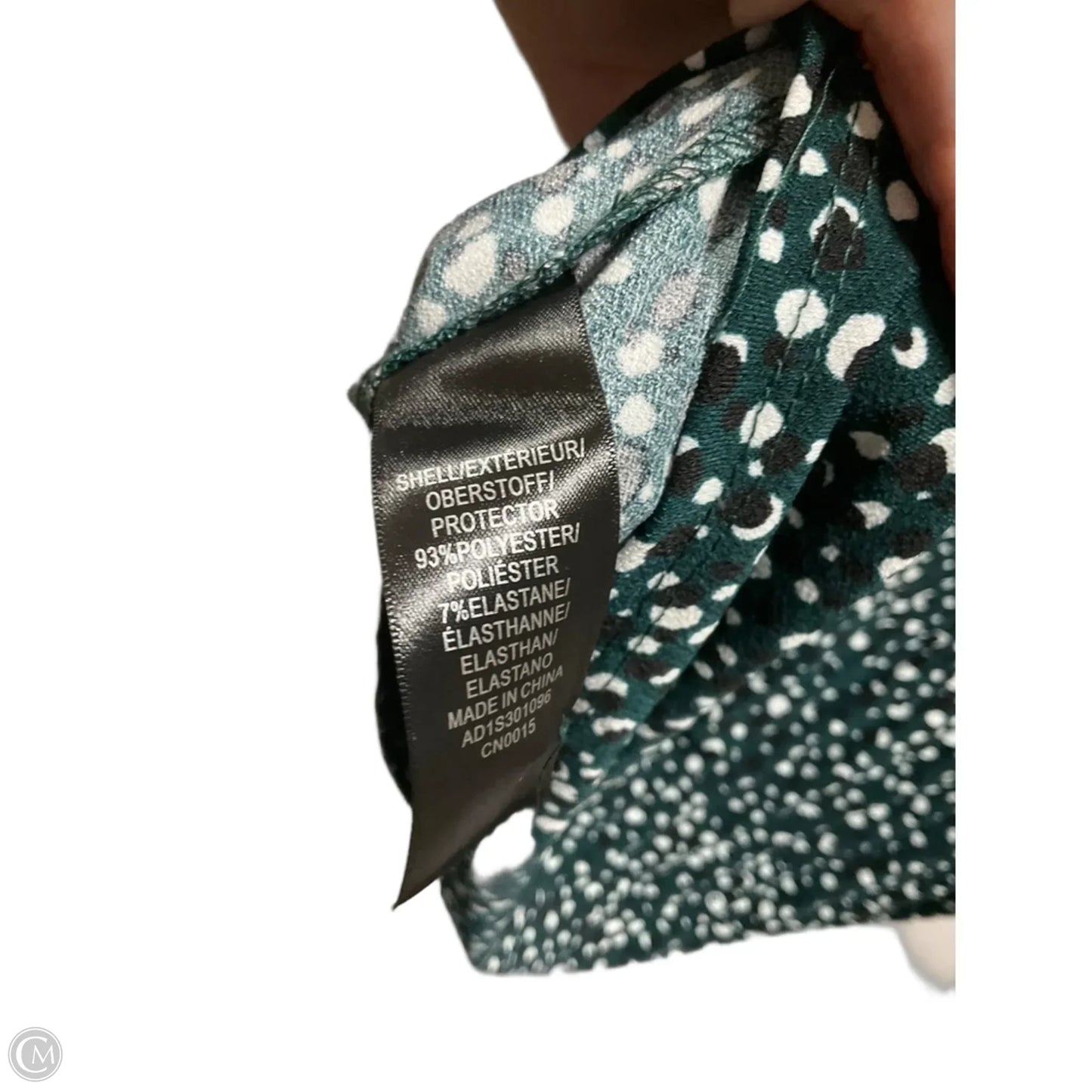 Top Short Sleeve By Adrianna Papell In Green, Size: M