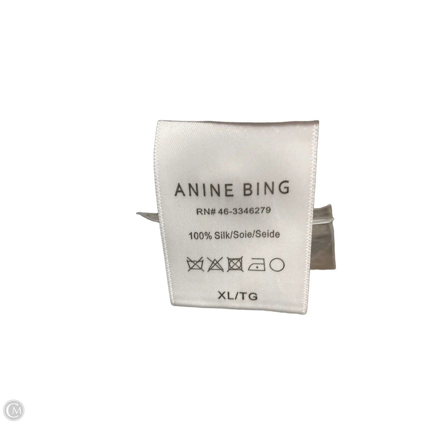 Top Long Sleeve By Anine Bing In Black & Gold, Size: Xl