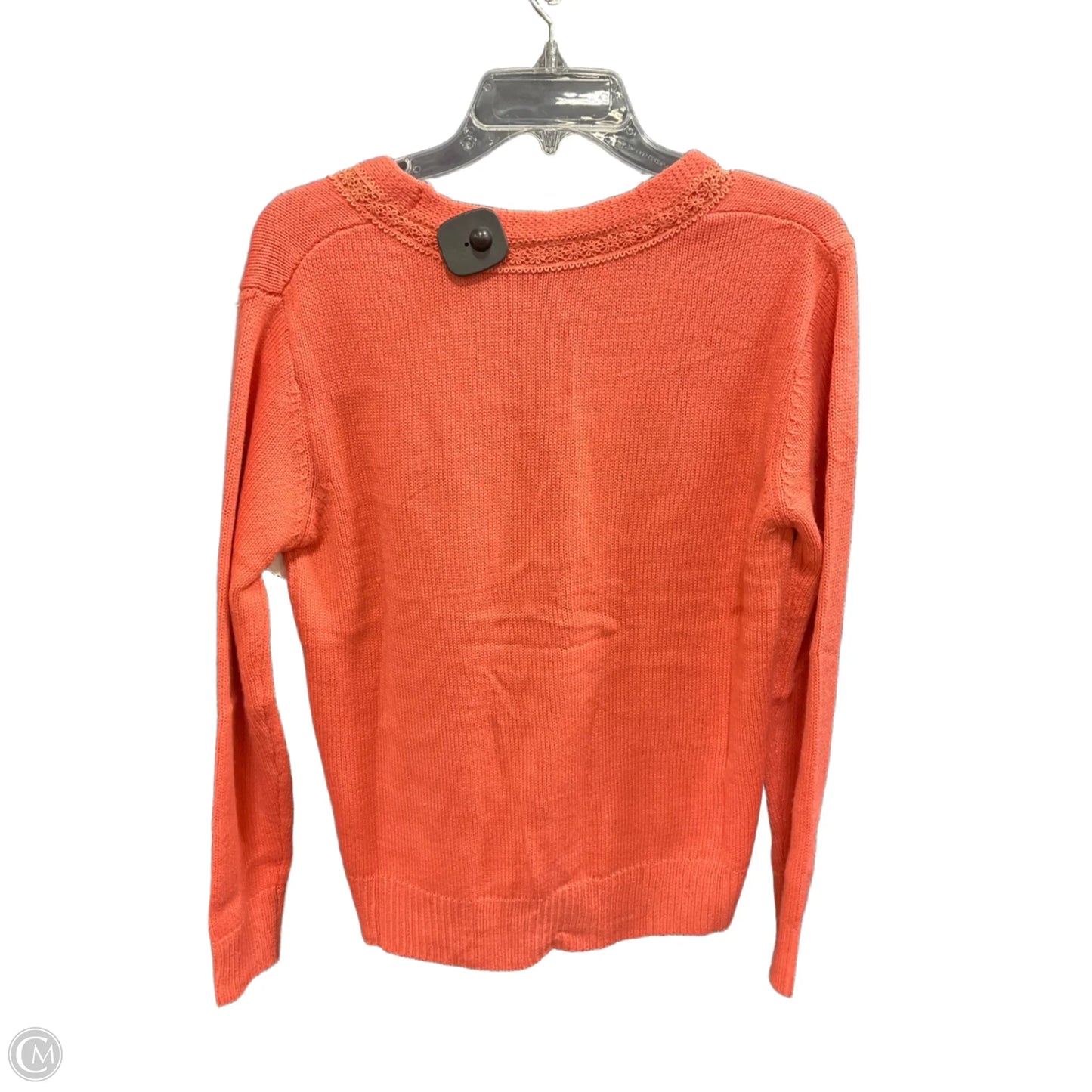 Sweater Cardigan By Clothes Mentor In Orange, Size: S