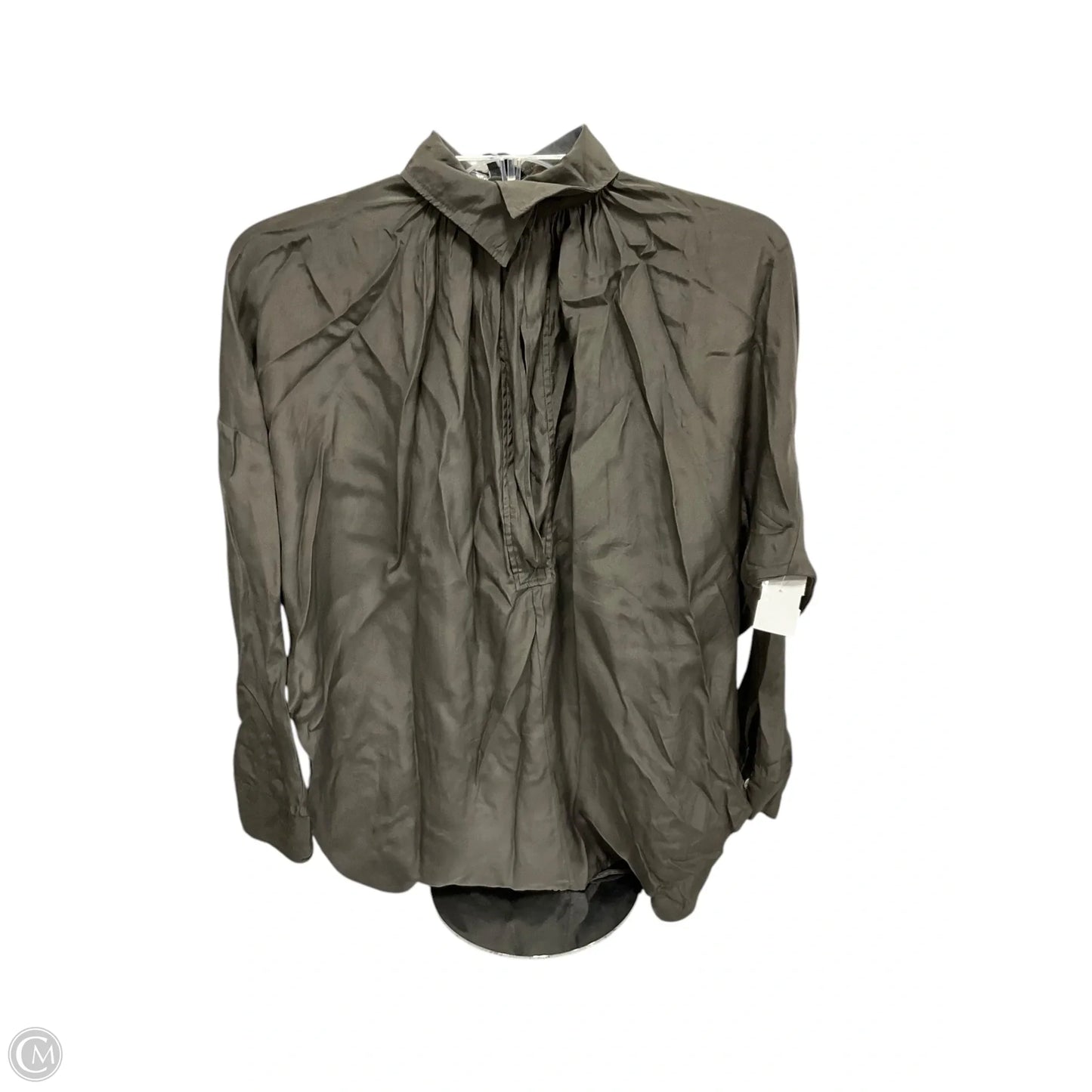 Top Long Sleeve By Vince In Green, Size: Xs