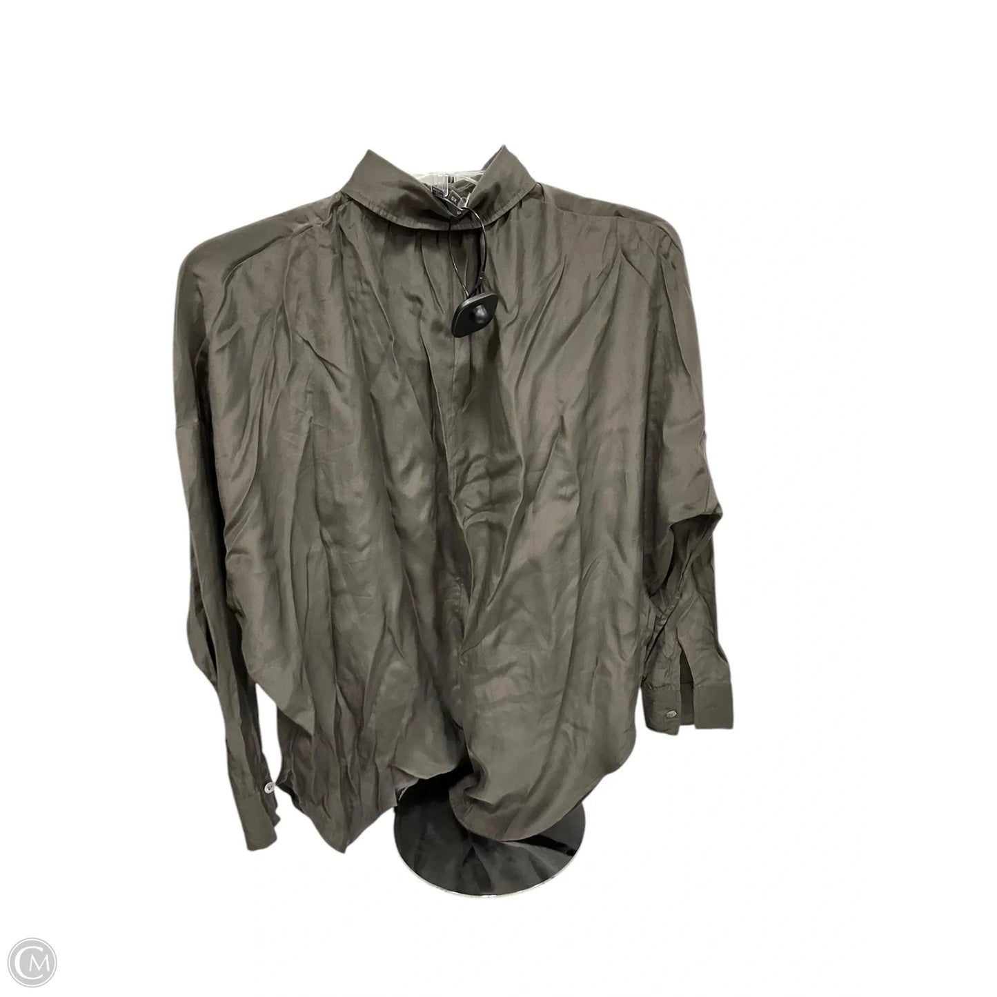 Top Long Sleeve By Vince In Green, Size: Xs