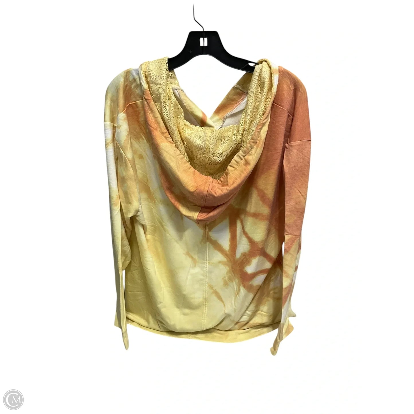 Sweatshirt Hoodie By One World In Yellow, Size: 2x