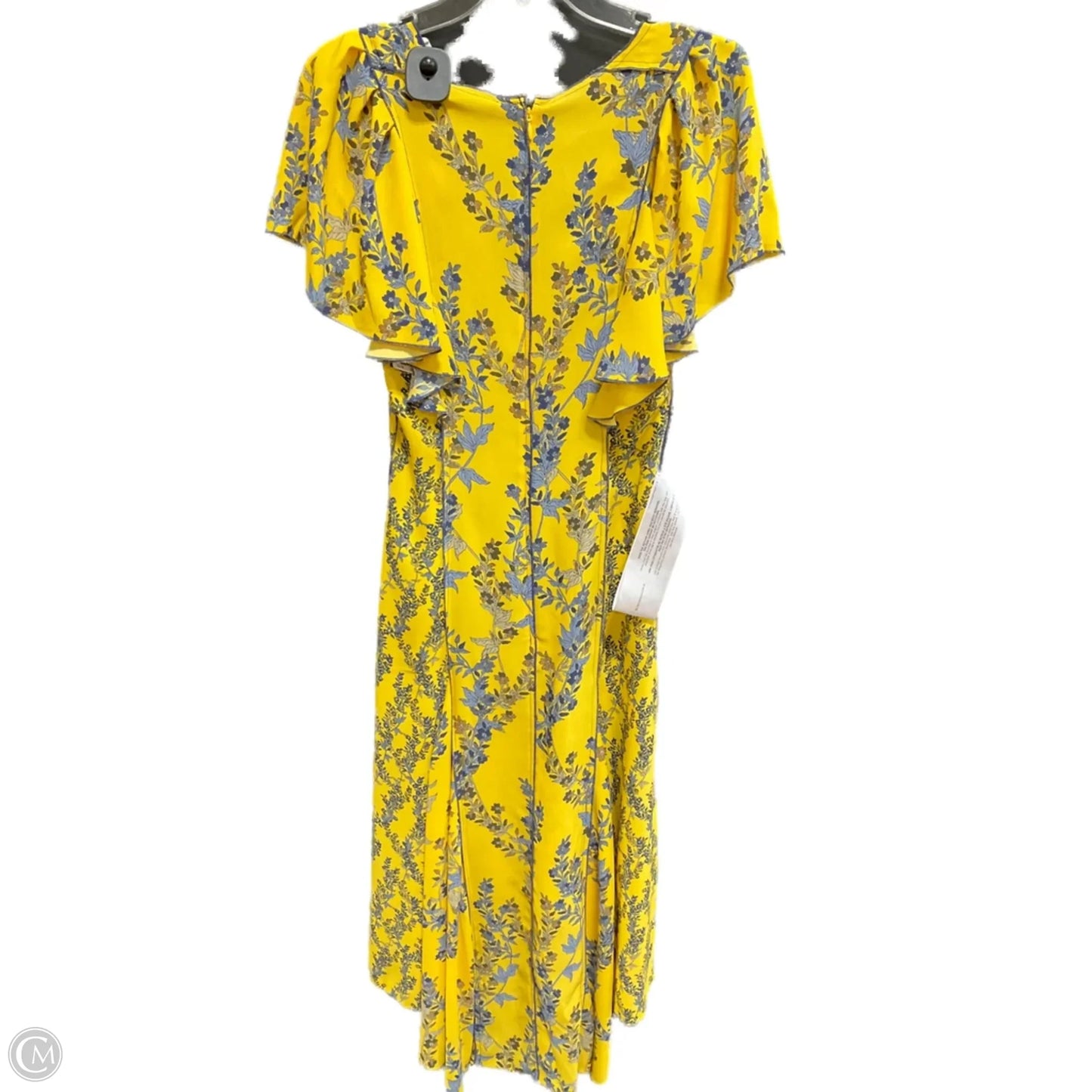 Dress Casual Midi By Bcbgmaxazria In Yellow, Size: Xxs