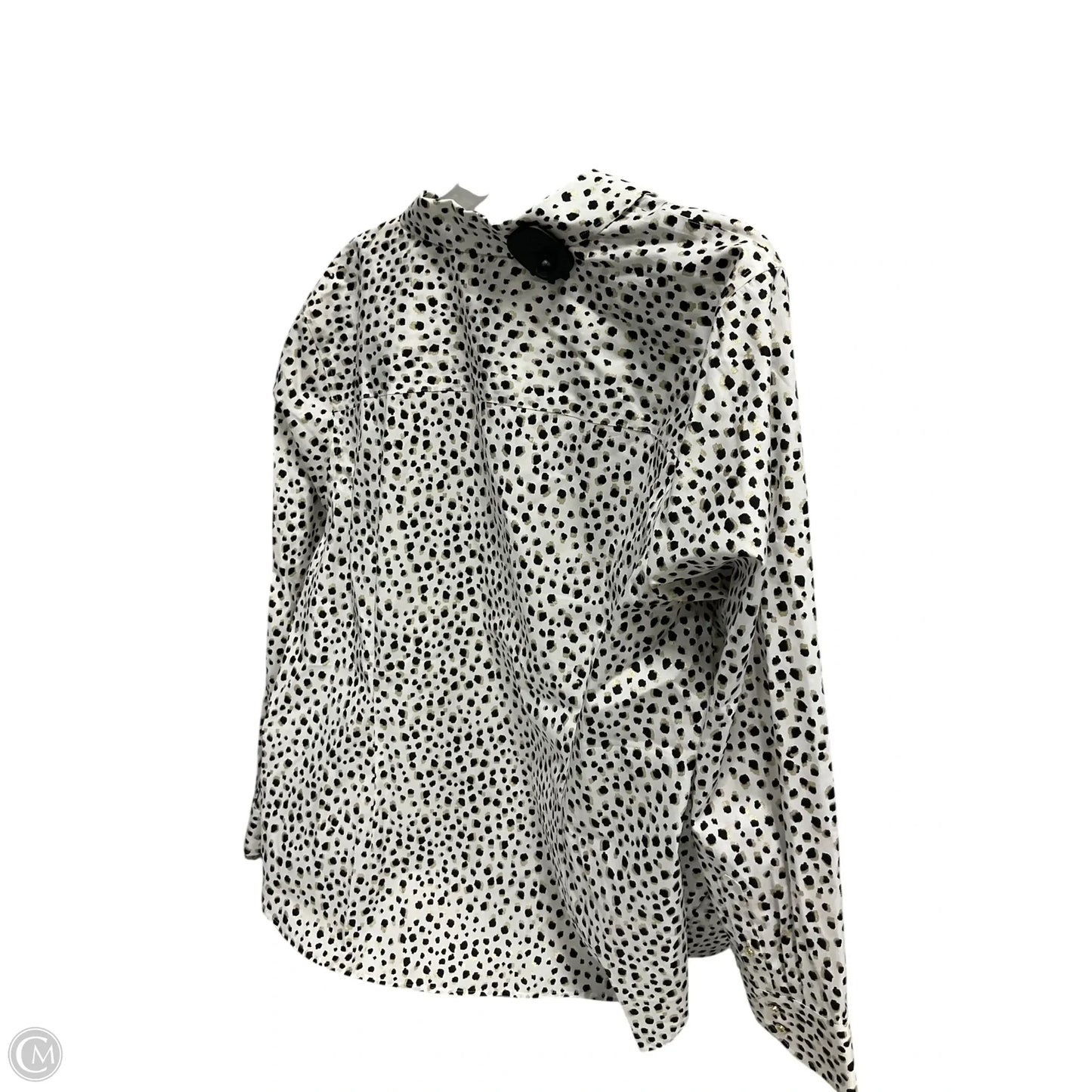 Blouse Long Sleeve By Talbots In Animal Print, Size: 2x
