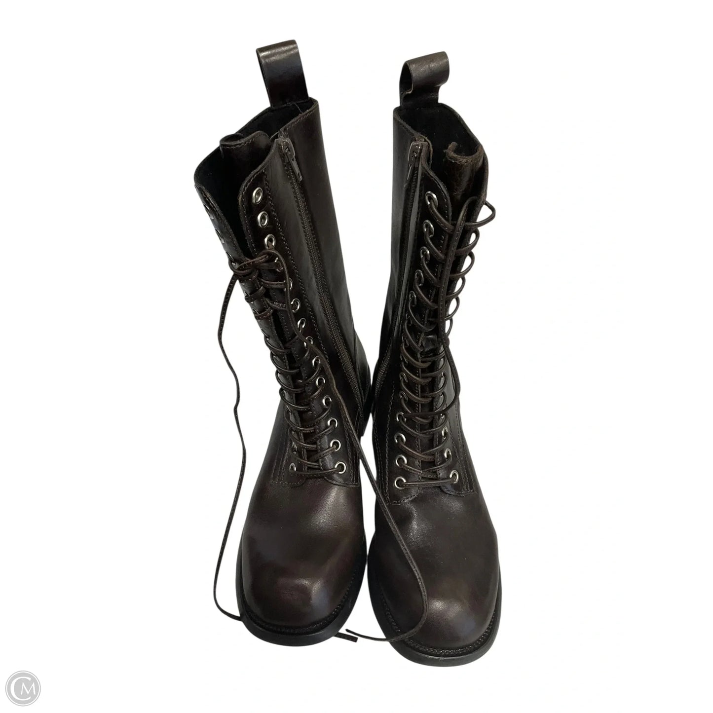 Boots Mid-calf Flats By Jeffery Campbell In Brown, Size: 7.5
