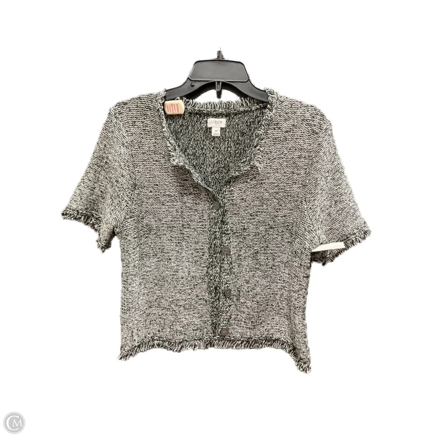 Sweater Short Sleeve By J. Crew In Black, Size: M