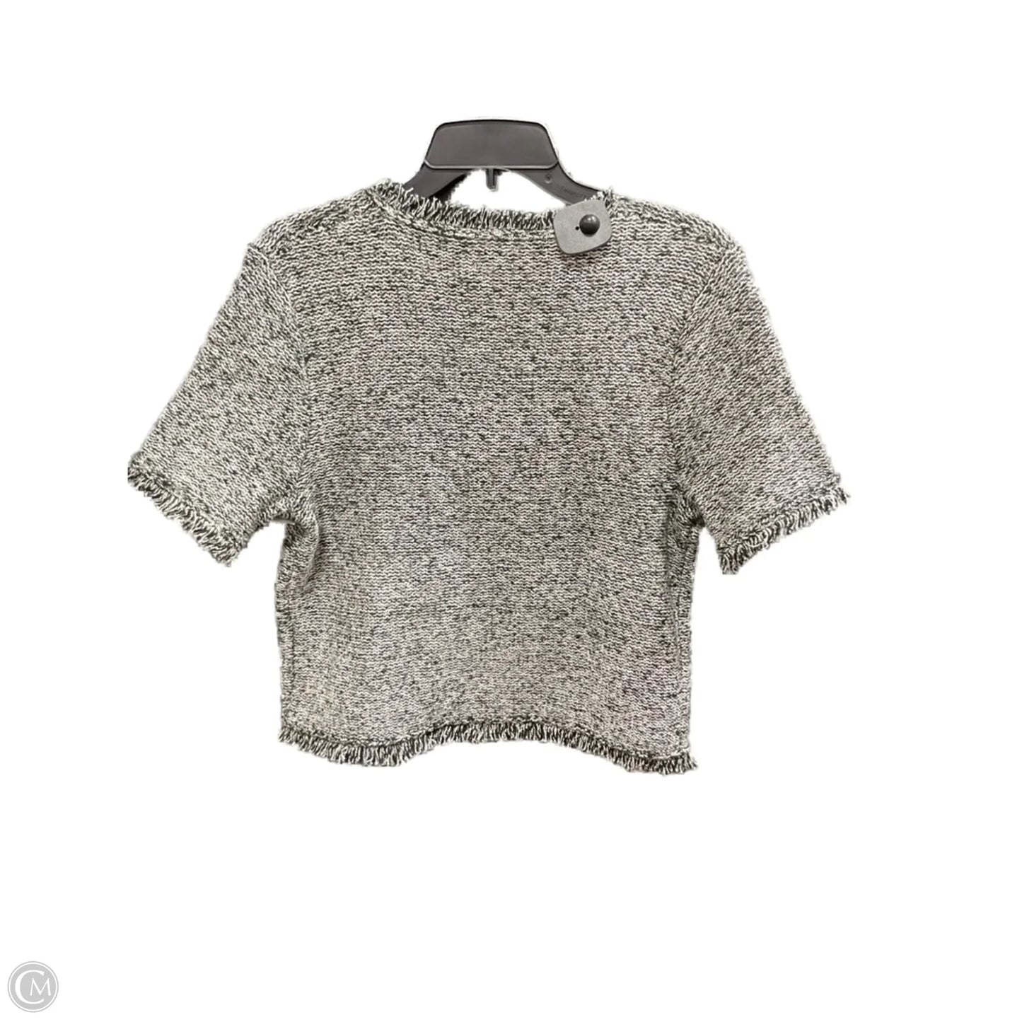 Sweater Short Sleeve By J. Crew In Black, Size: M