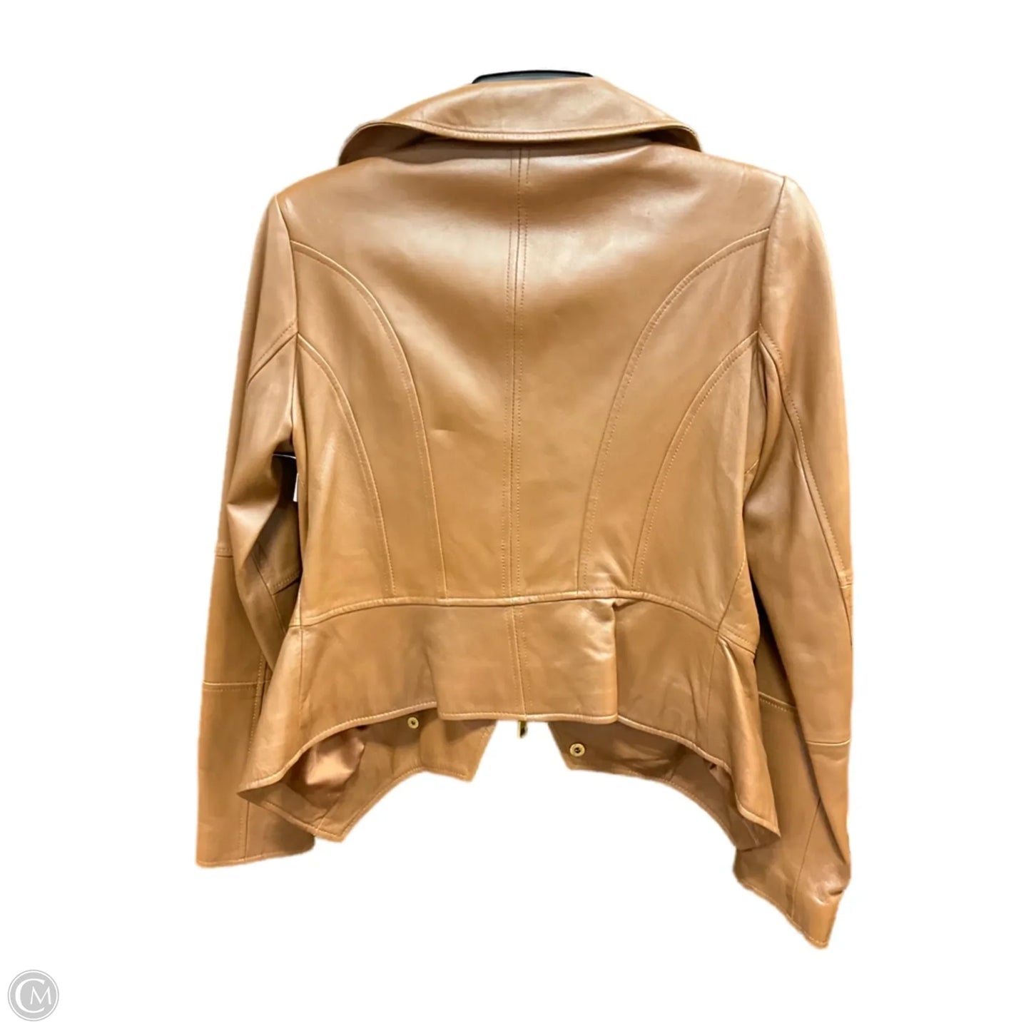 Jacket Leather By Clothes Mentor In Orange, Size: Xs