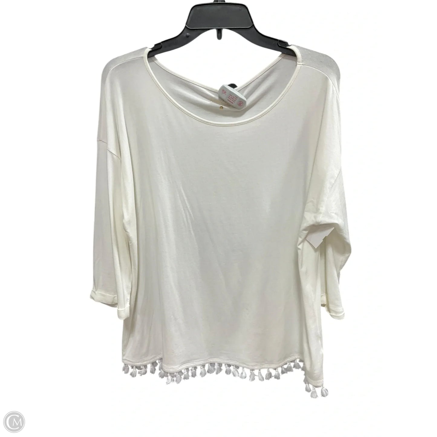 Top Long Sleeve Designer By Lilly Pulitzer In White, Size: Xl