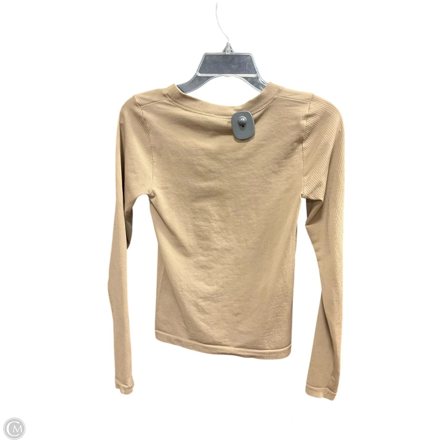 Athletic Top Long Sleeve Crewneck By Athleta In Tan, Size: S