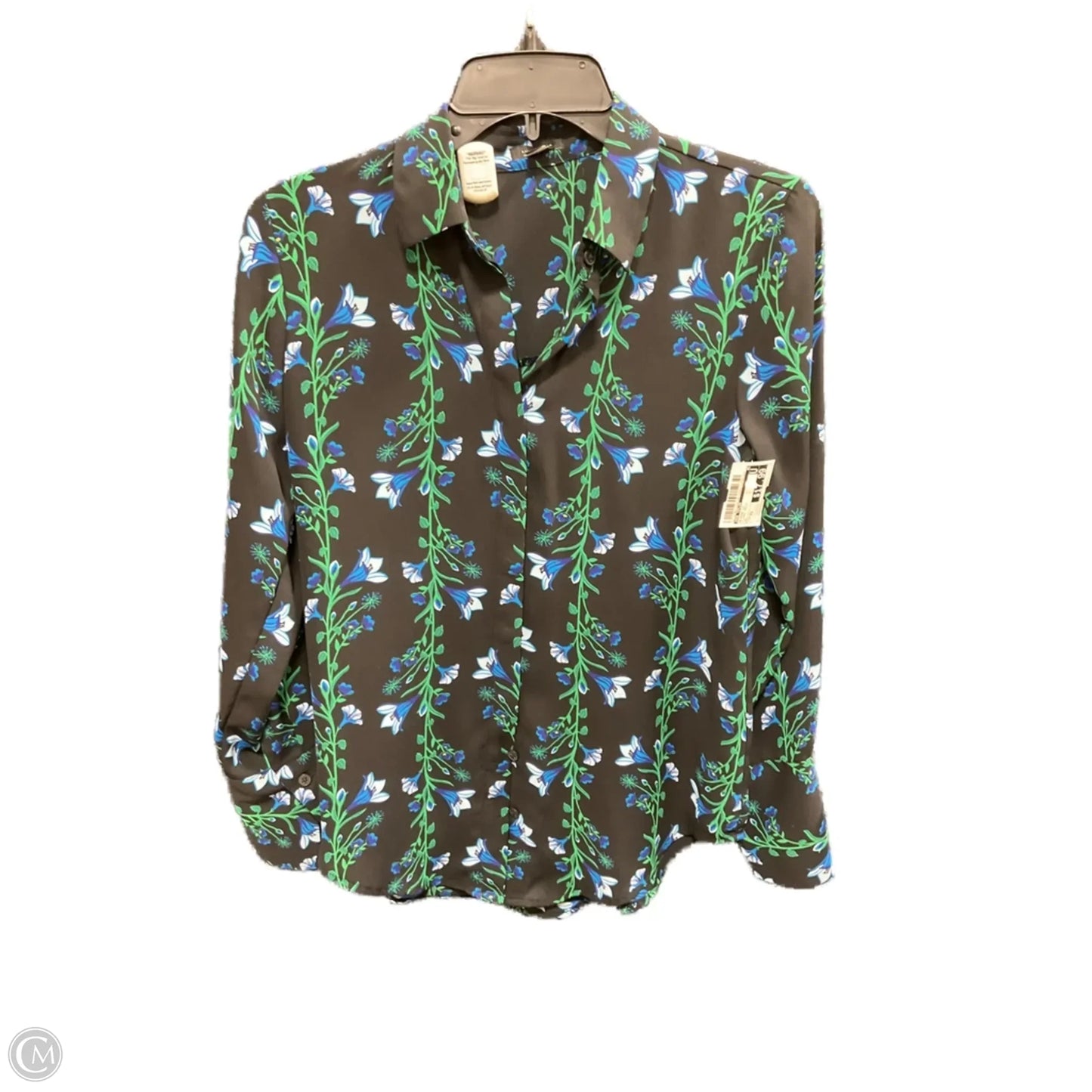 Blouse Long Sleeve By Ann Taylor In Floral Print, Size: Xs