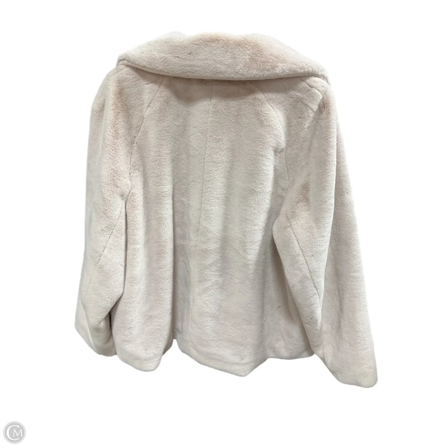 Coat Faux Fur & Sherpa By H&m In Purple, Size: M