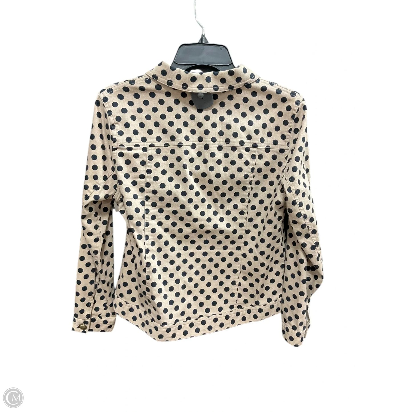 Jacket Denim By Christopher And Banks In Polkadot Pattern, Size: Sp