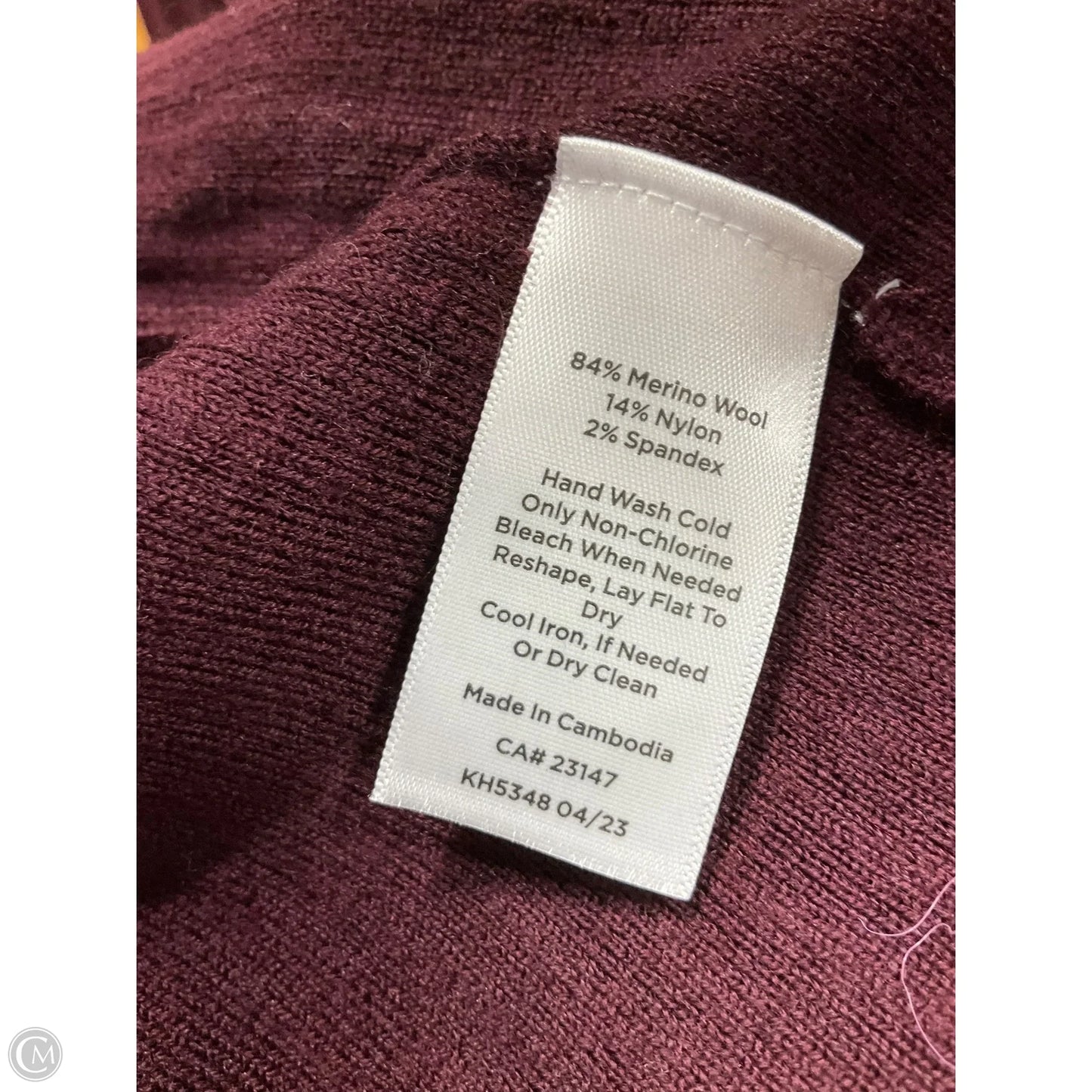 Top Long Sleeve By Talbots In Red, Size: 2x