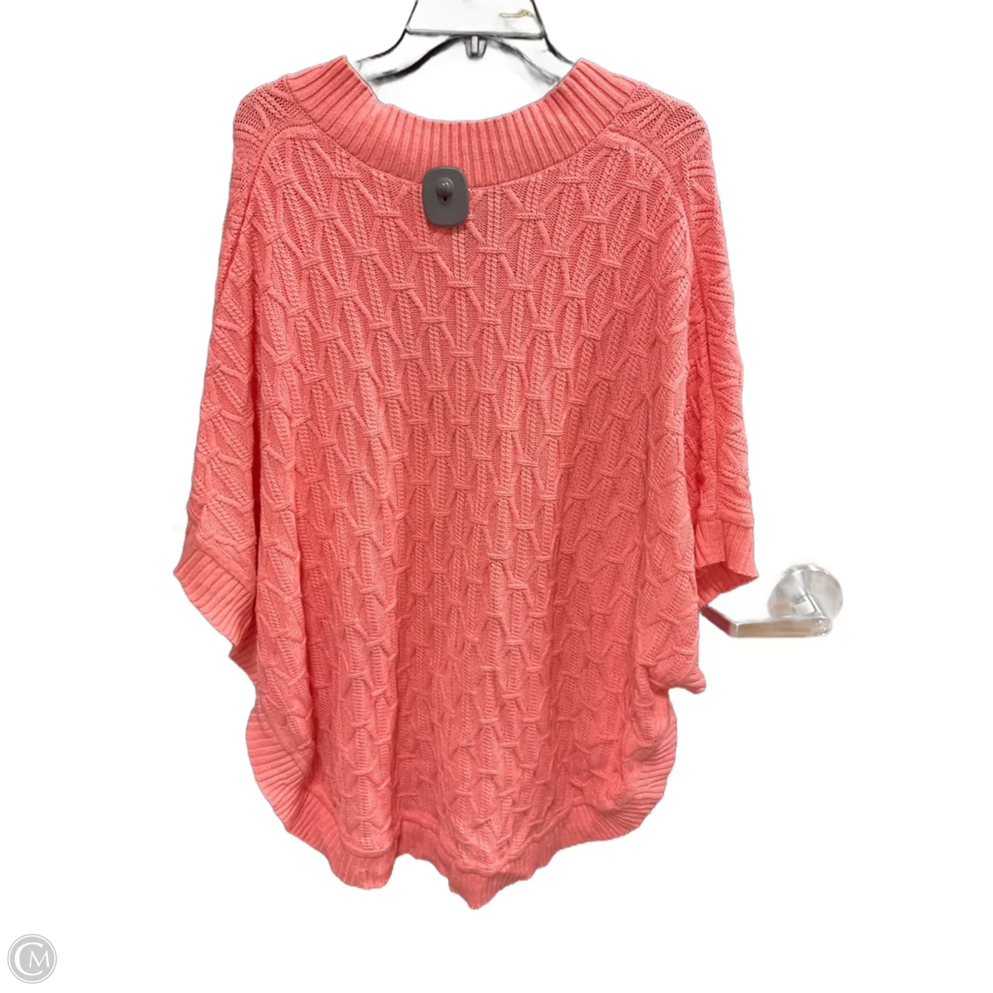 Poncho By Talbots In Peach, Size: 2x