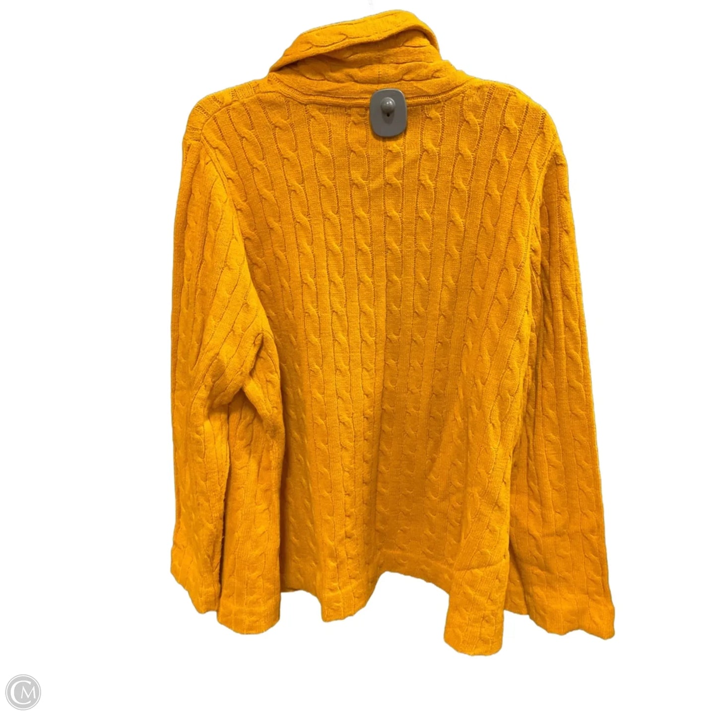Sweater Cardigan By Jessica London In Yellow, Size: L
