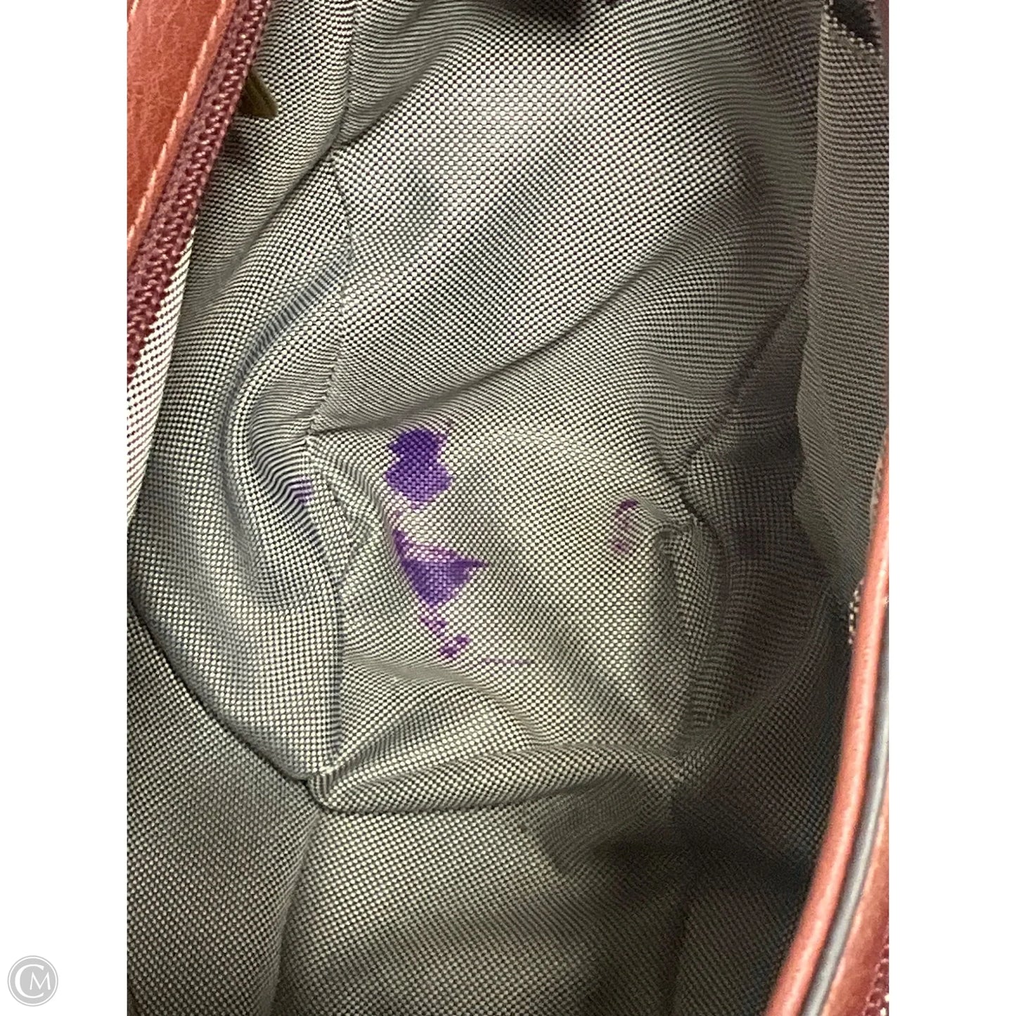 Backpack Leather By Fossil, Size: Medium