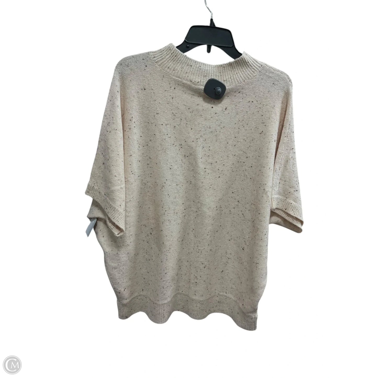 Sweater Short Sleeve By Loft In Peach, Size: M