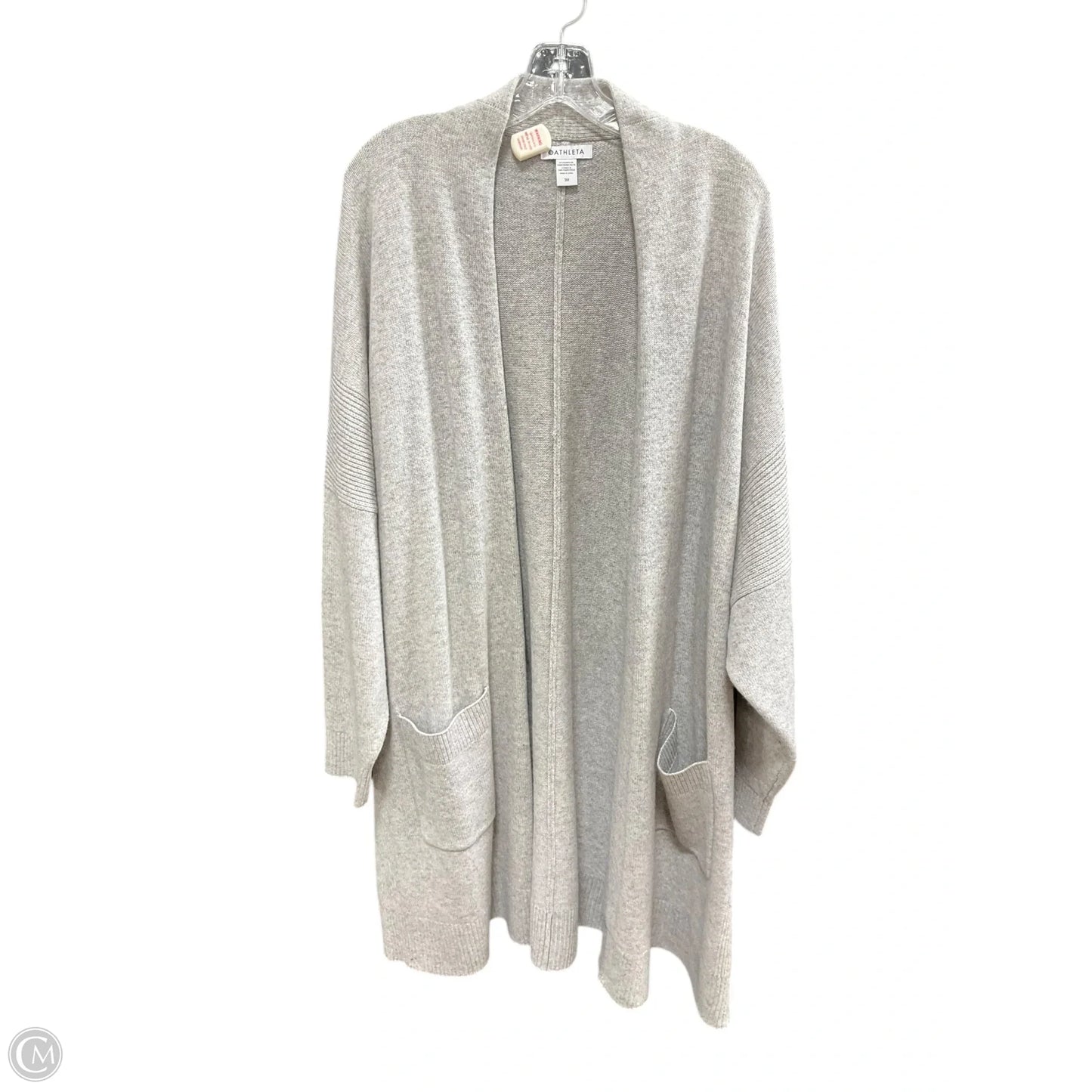 Sweater Cardigan By Athleta In Grey, Size: 3x
