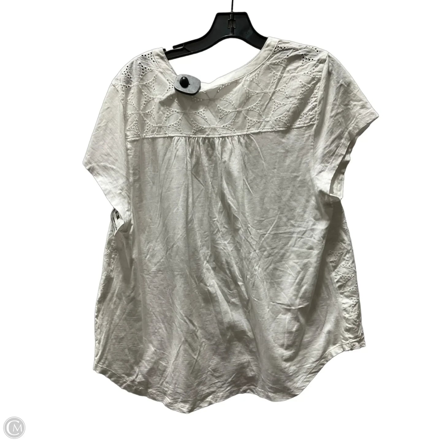 Top Short Sleeve By St Johns Bay In White, Size: S