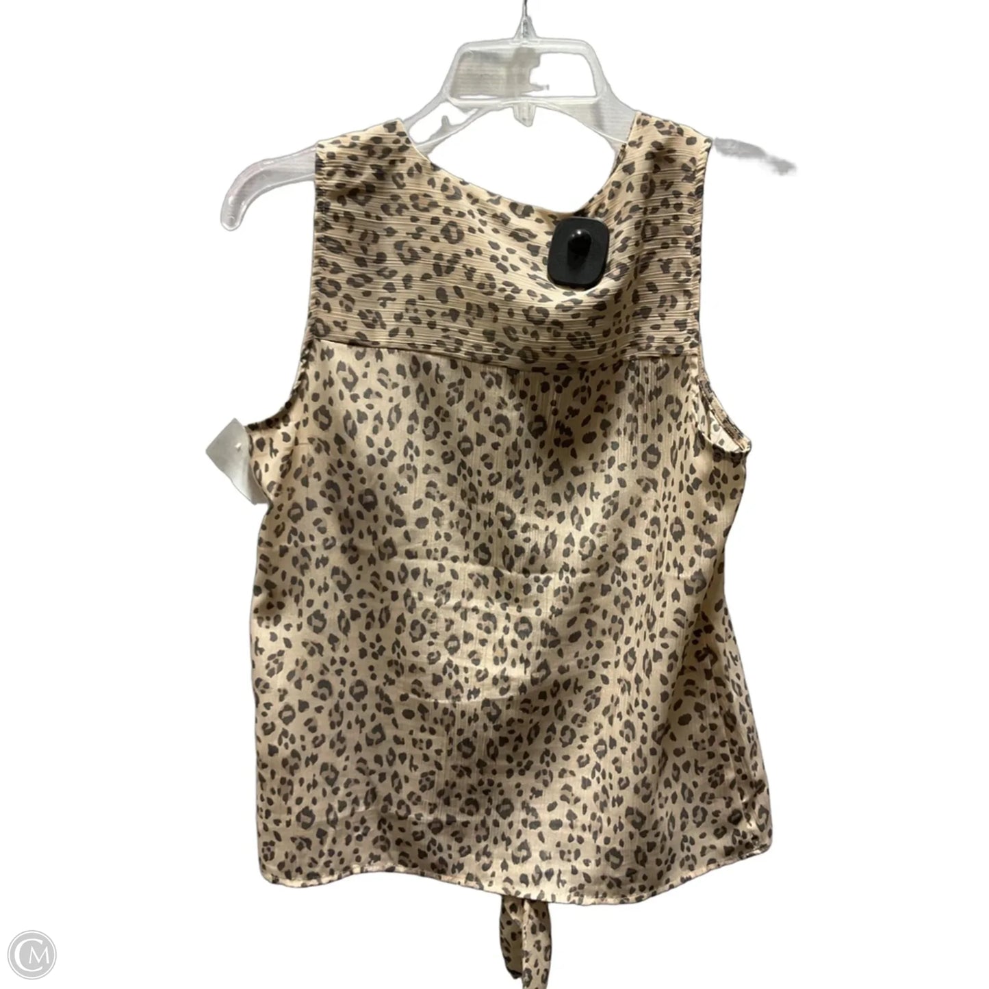 Top Sleeveless By Nine West In Animal Print, Size: Xs