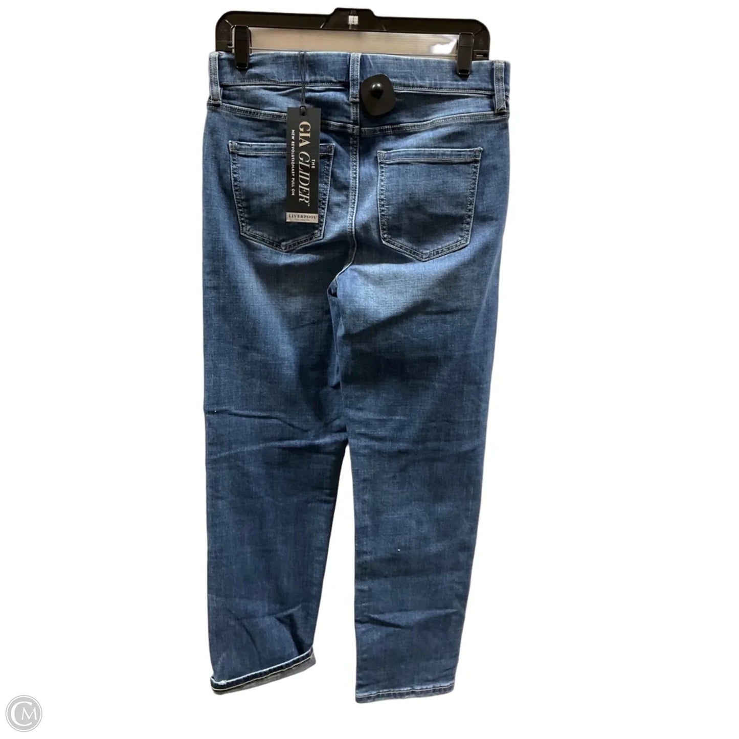 Jeans Straight By Liverpool In Blue Denim, Size: 6