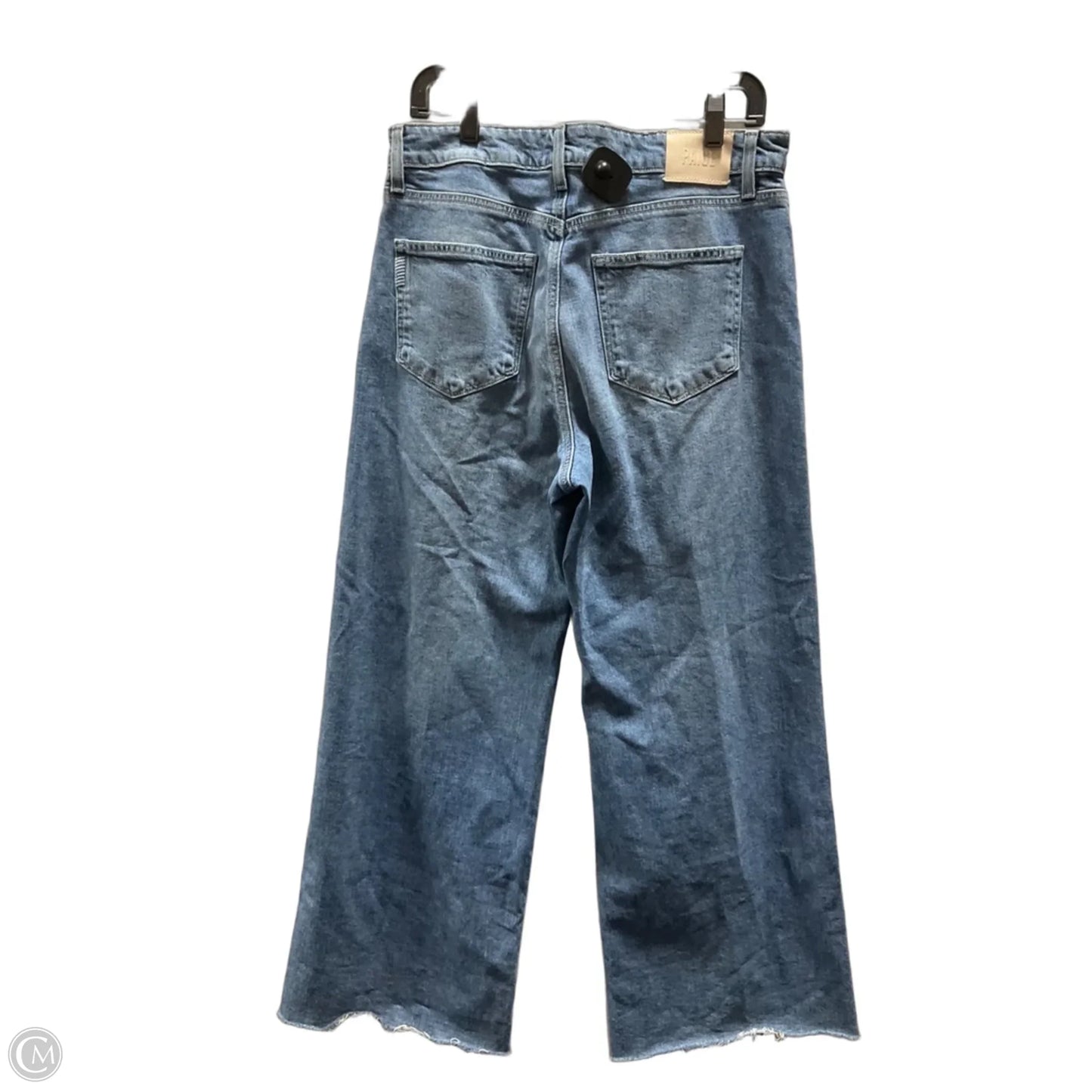 Jeans Wide Leg By Paige In Blue Denim, Size: 8