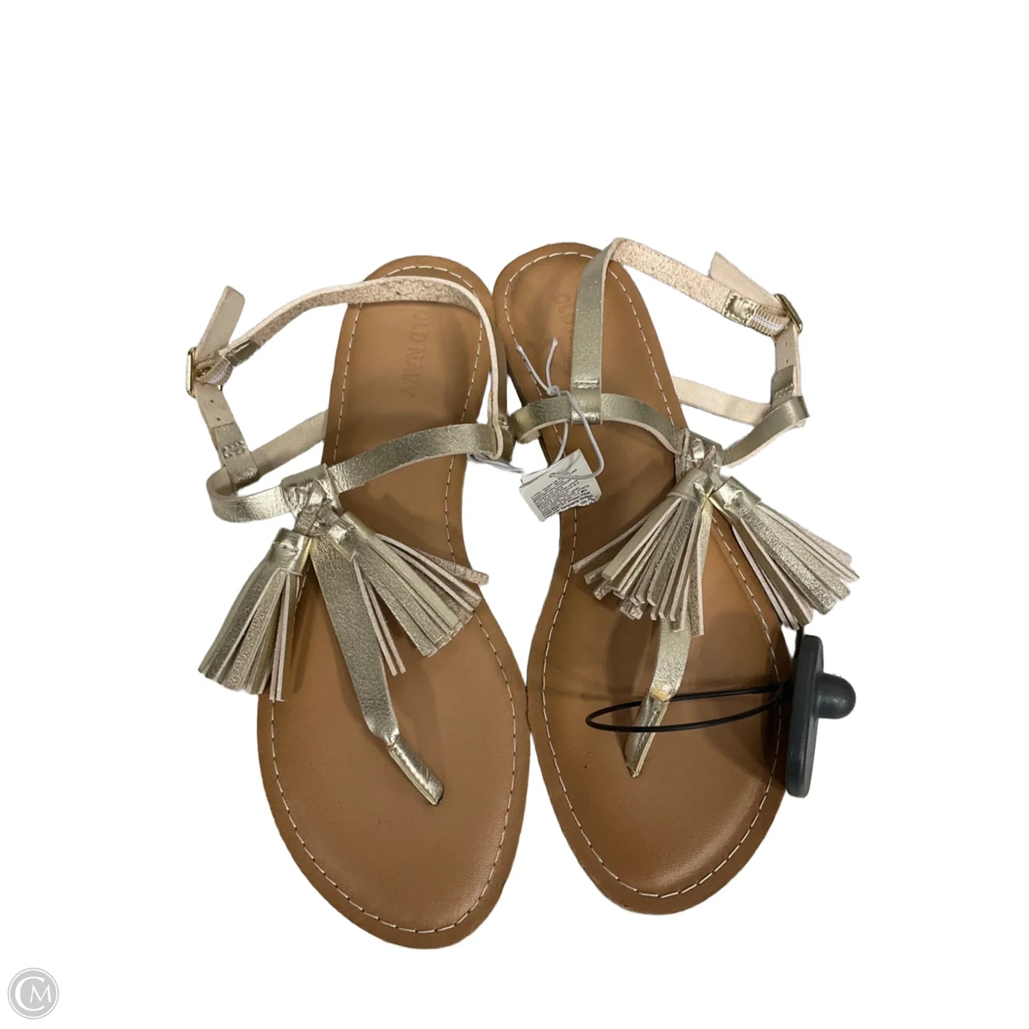Sandals Flats By Old Navy In Gold, Size: 8