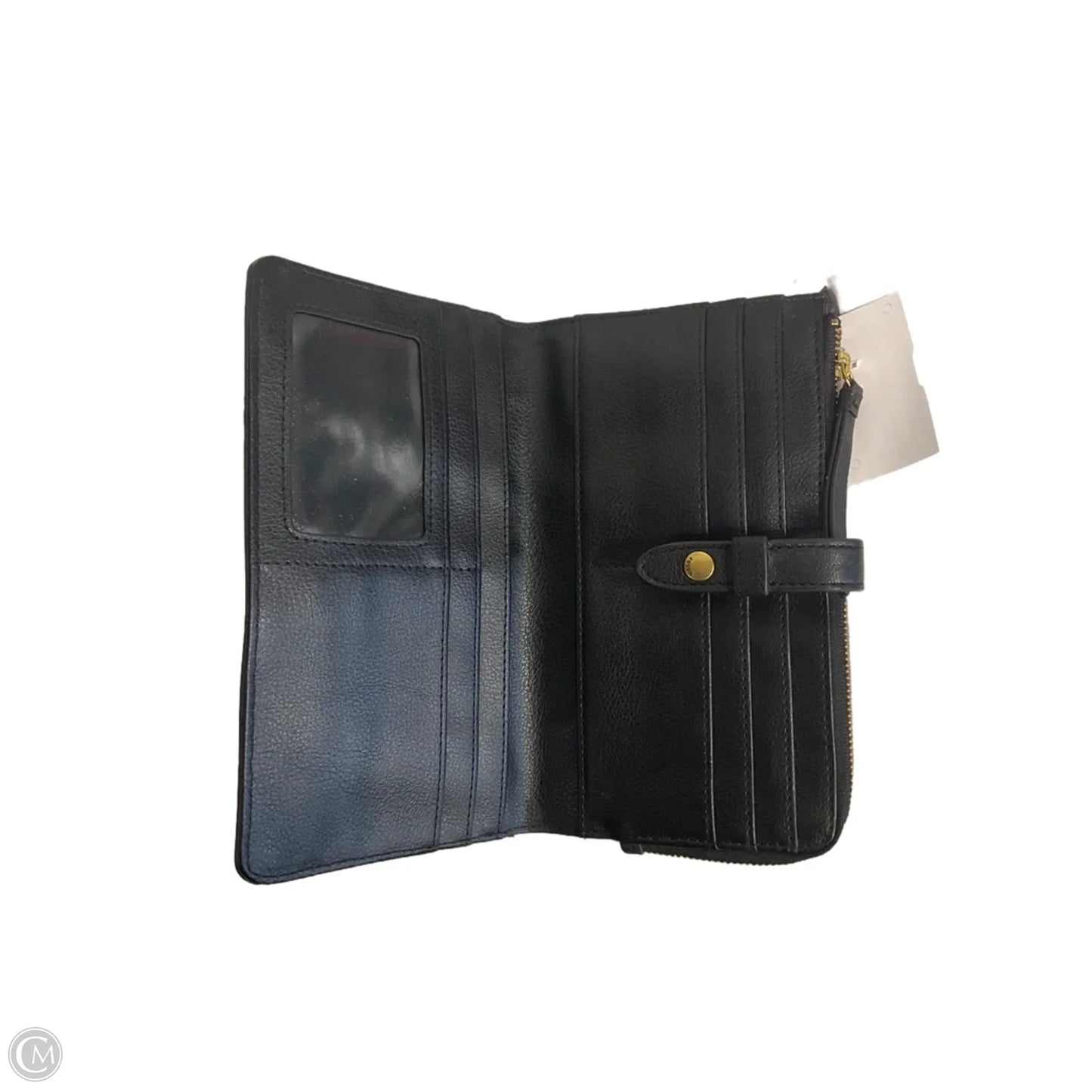 Wallet Leather By Fossil, Size: Medium