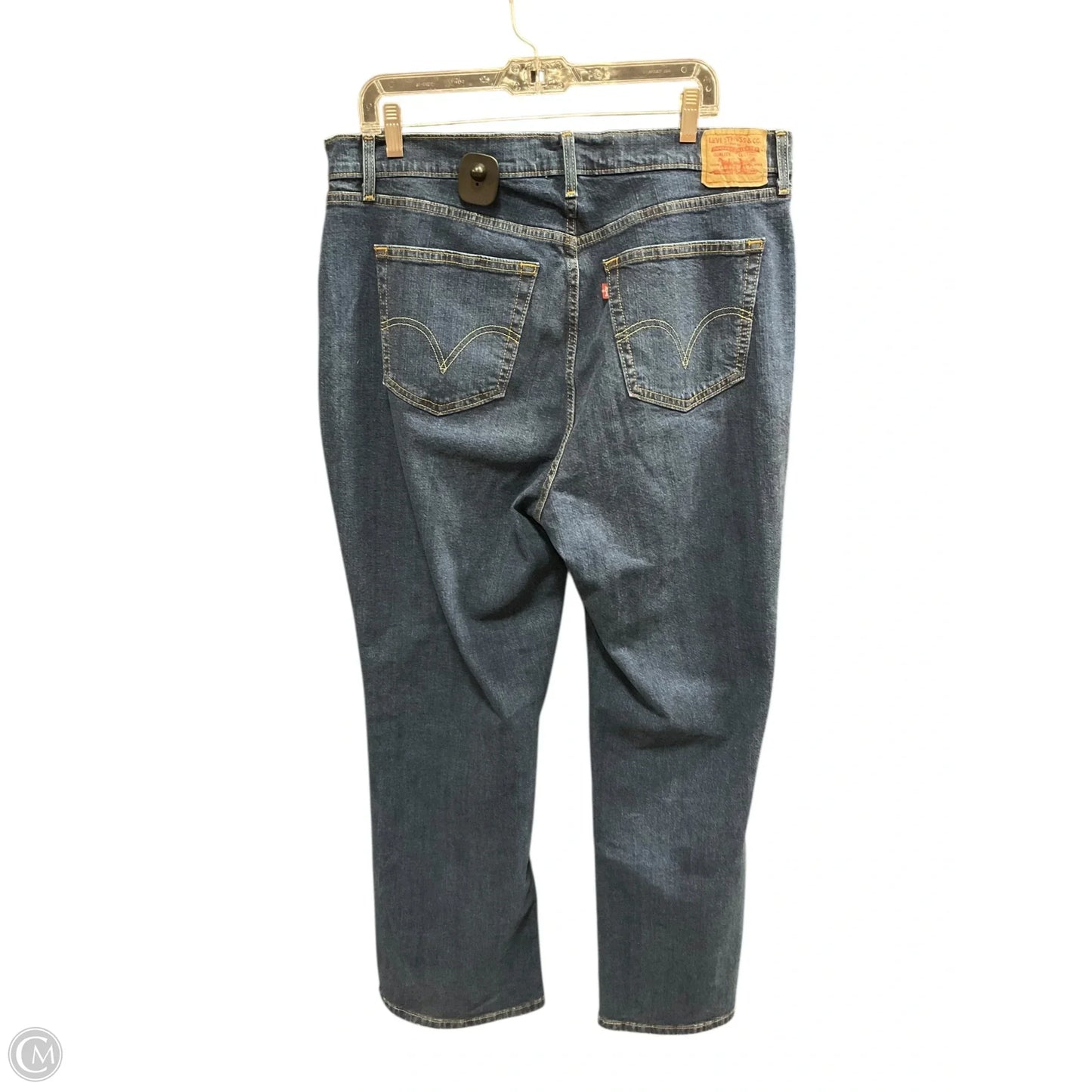 Jeans Boot Cut By Levis In Blue Denim, Size: 20