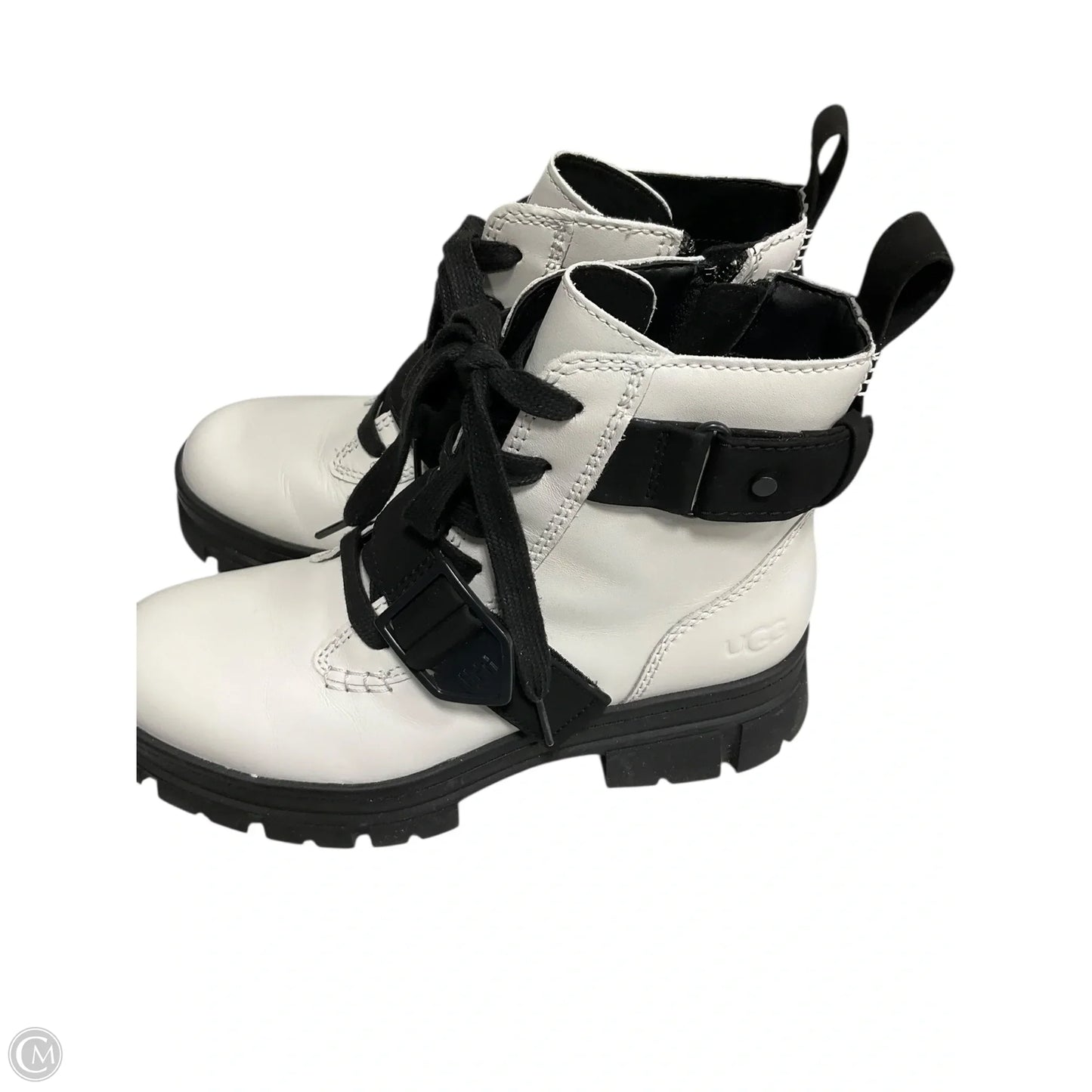 Boots Designer By Ugg In White, Size: 7